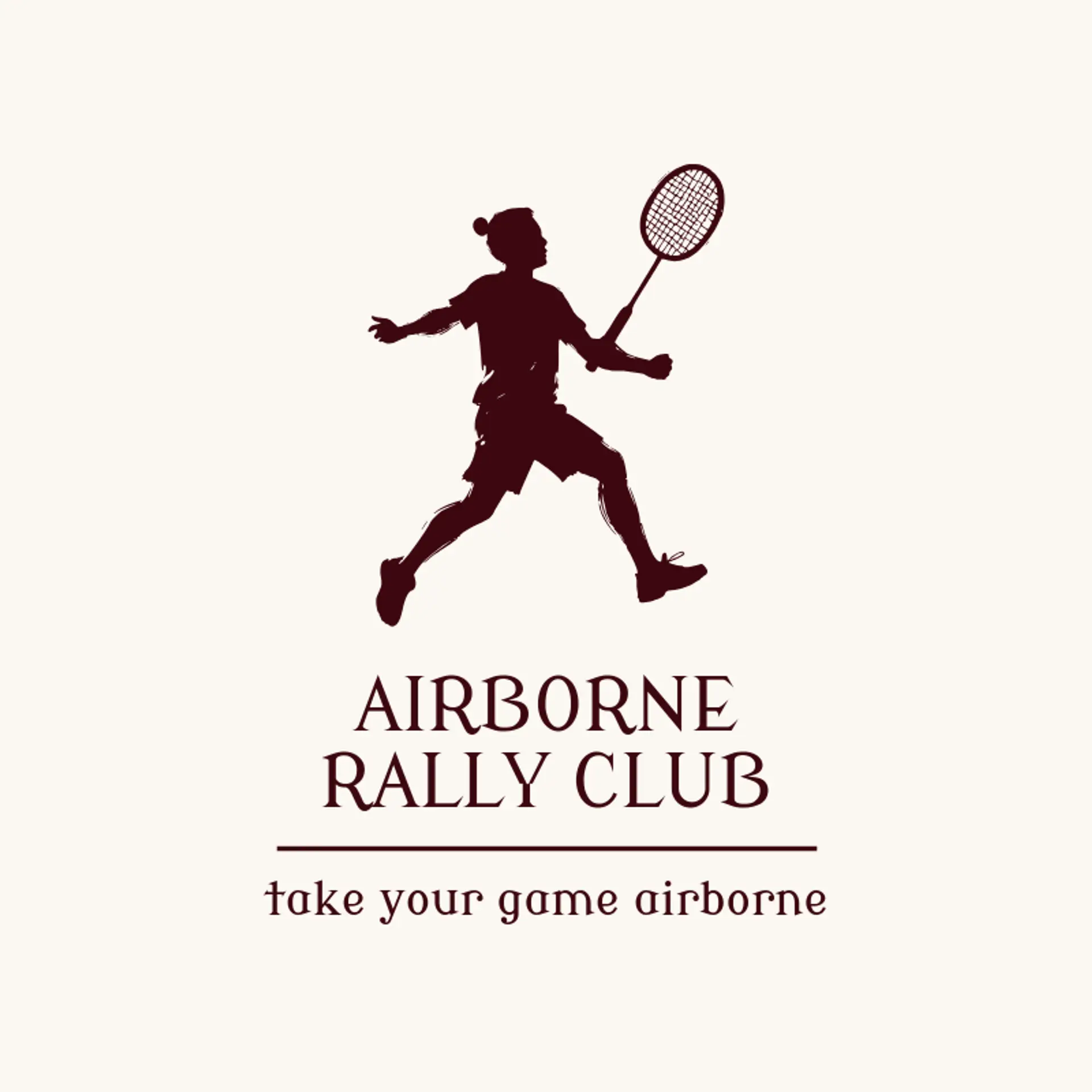 Airborne Rally Club logo for badminton
