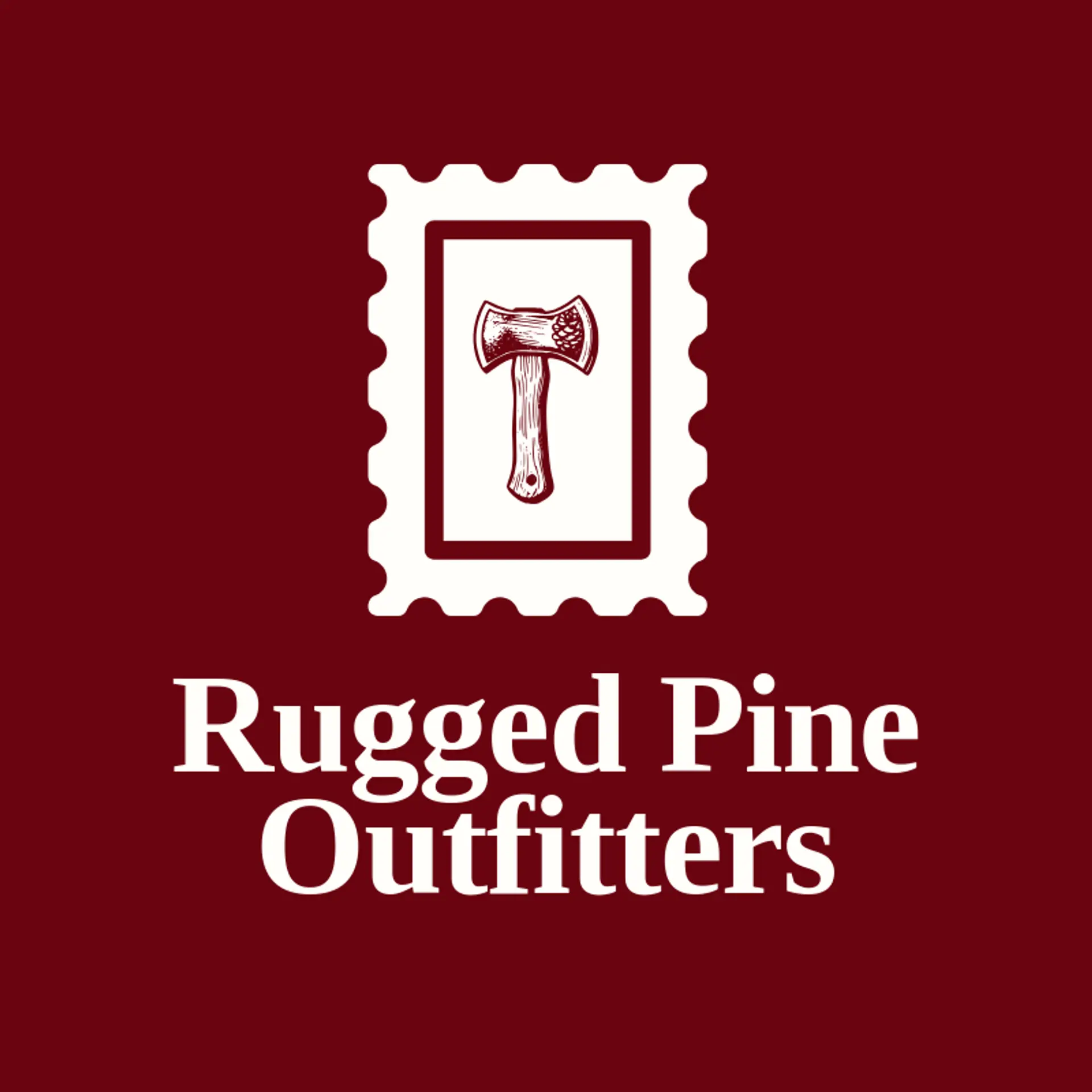 Rugged Pine Outfitters logo for tomahawk