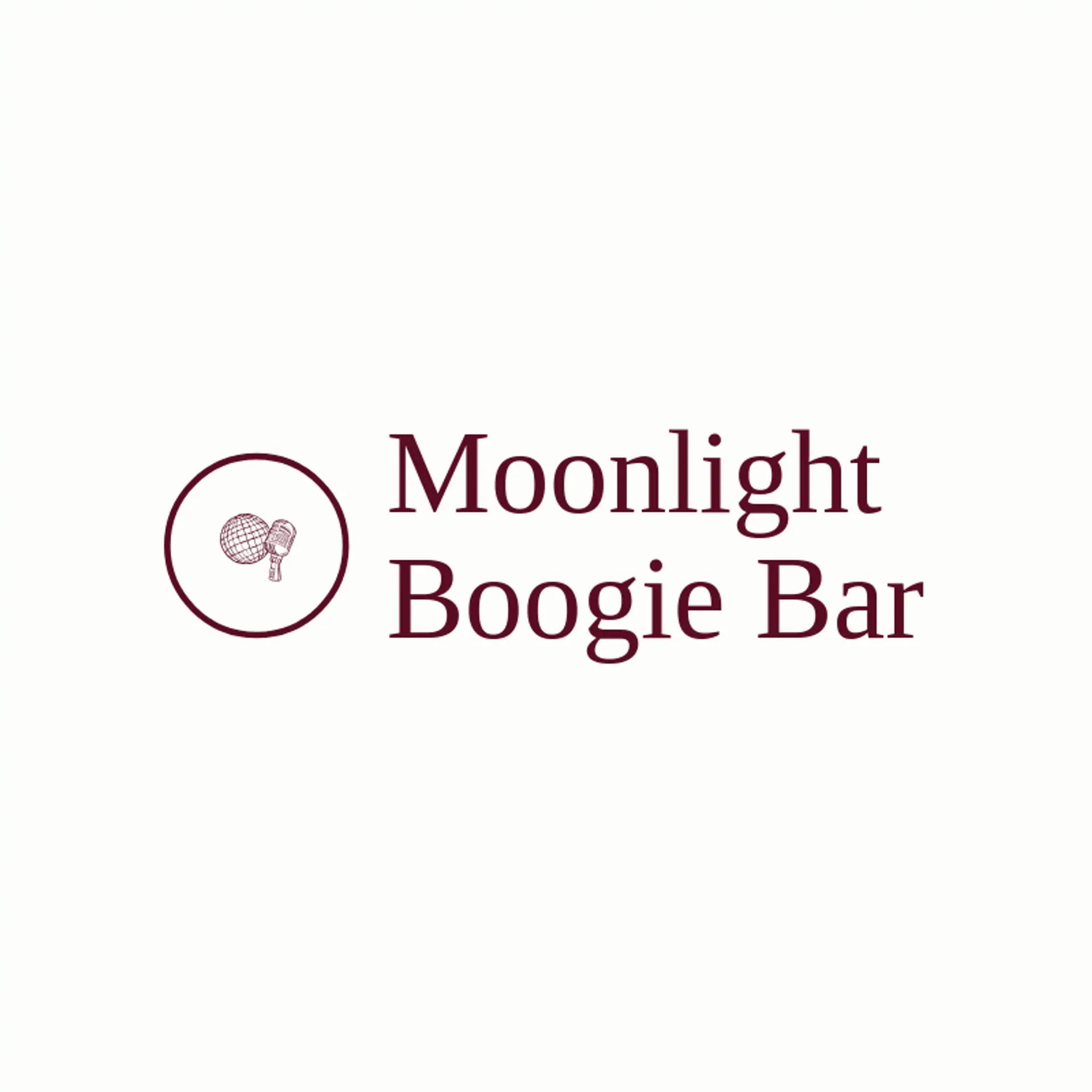 Moonlight Boogie Bar logo for disco