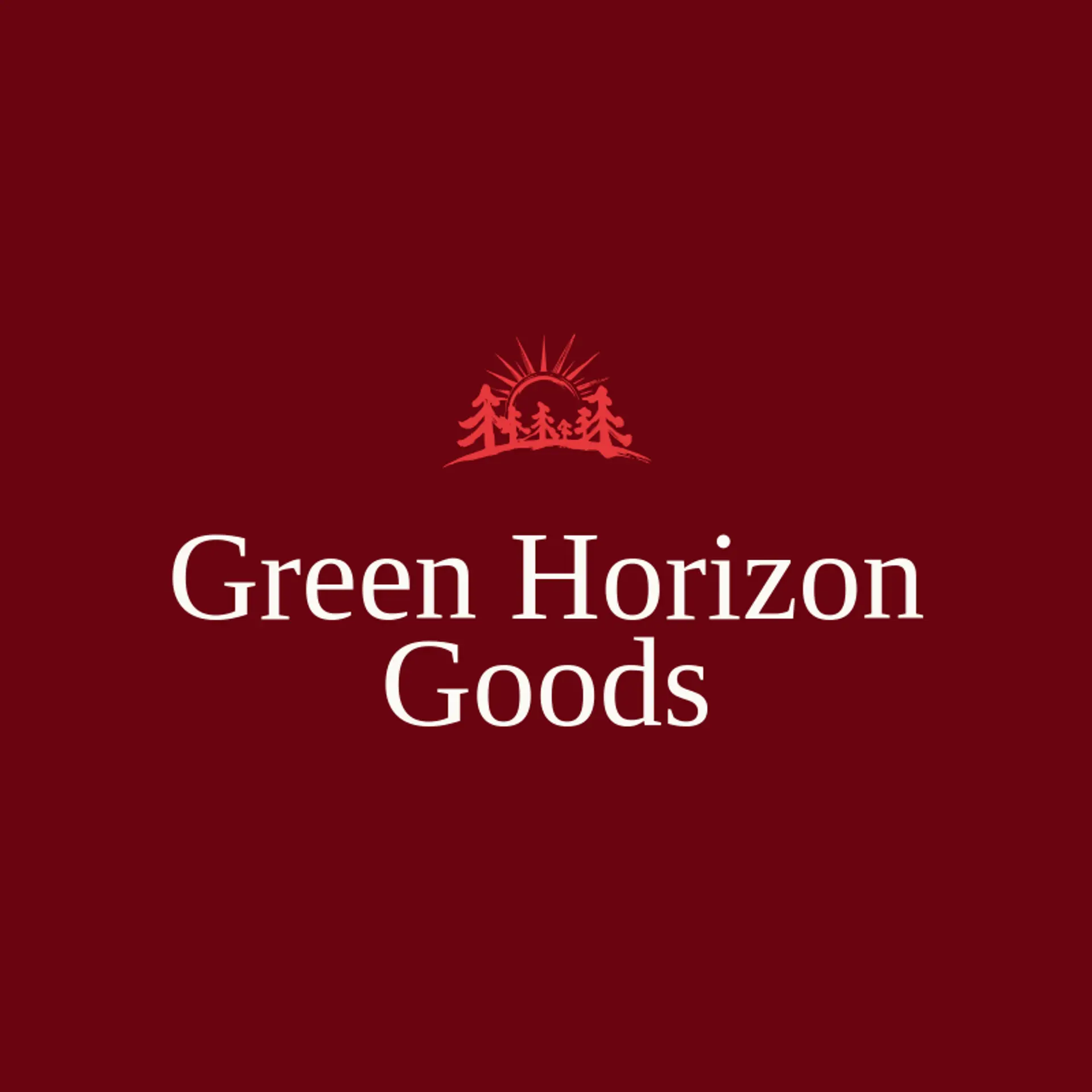 Green Horizon Goods logo for natural