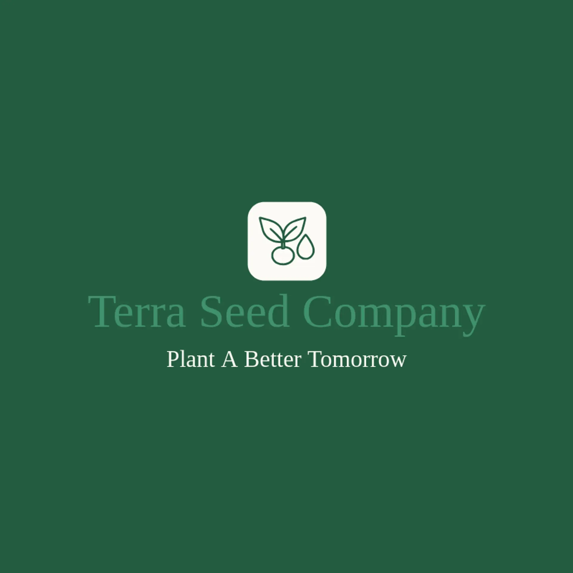 Terra Seed Company logo for natural