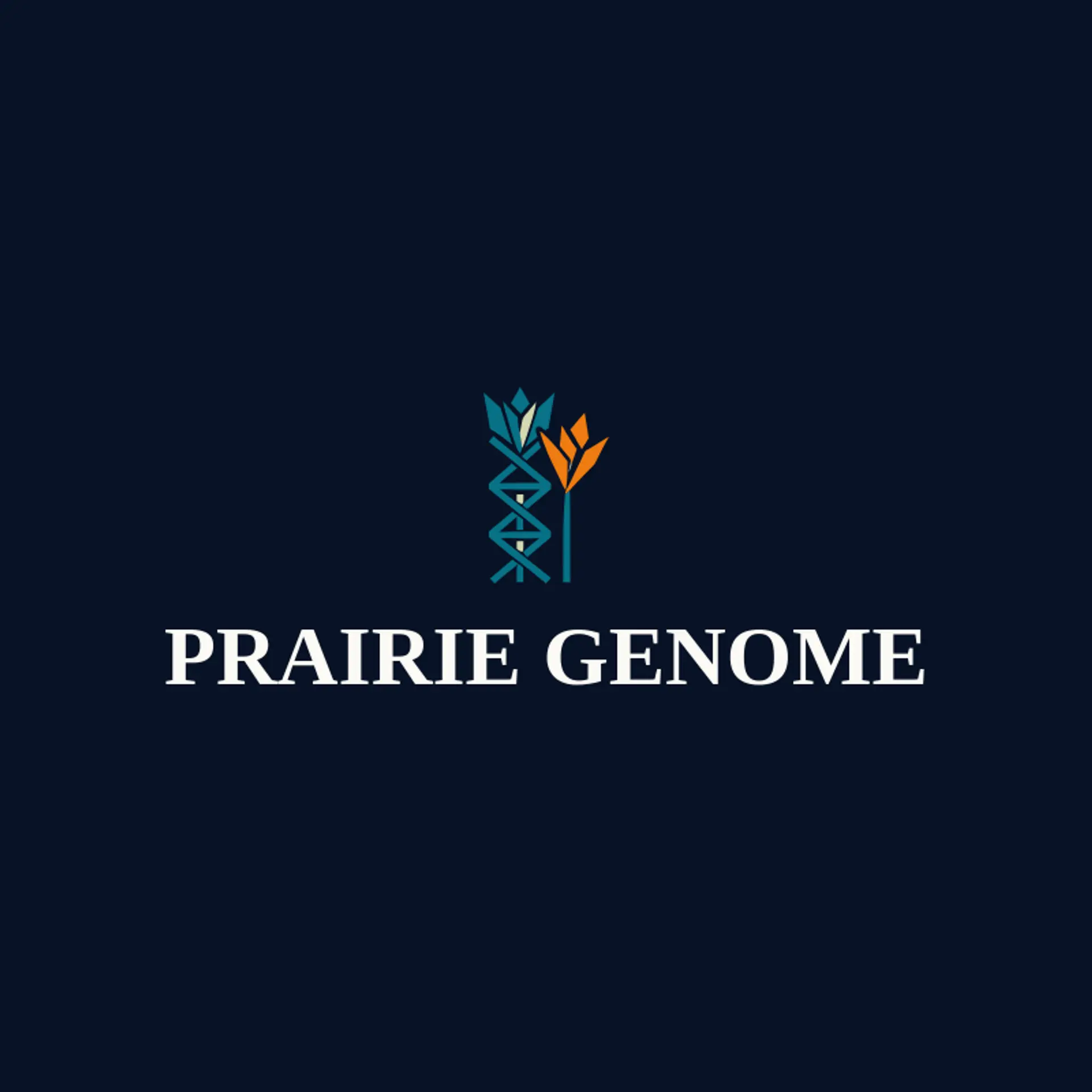 Prairie Genome logo for biotechnology