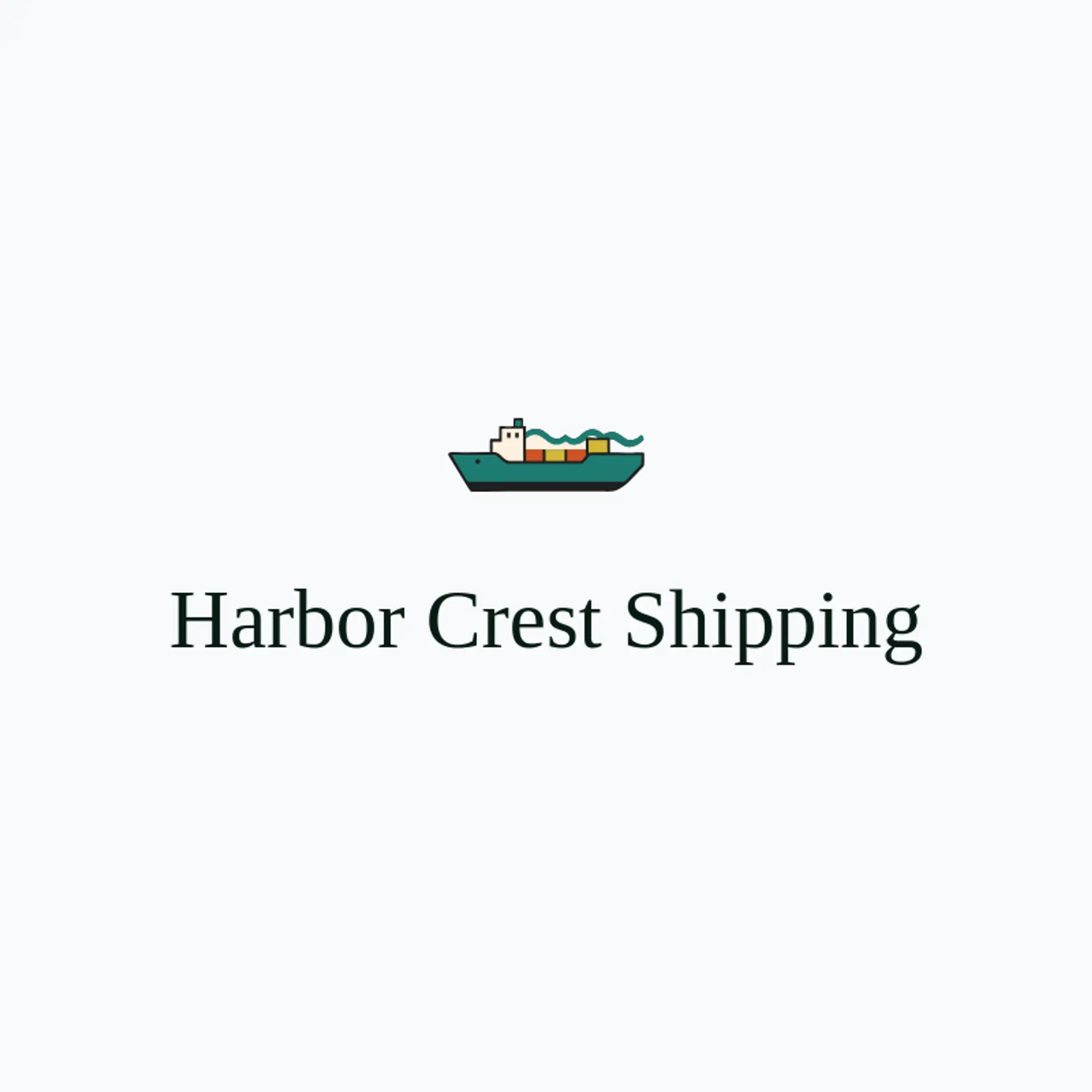 Harbor Crest Shipping logo for logistics