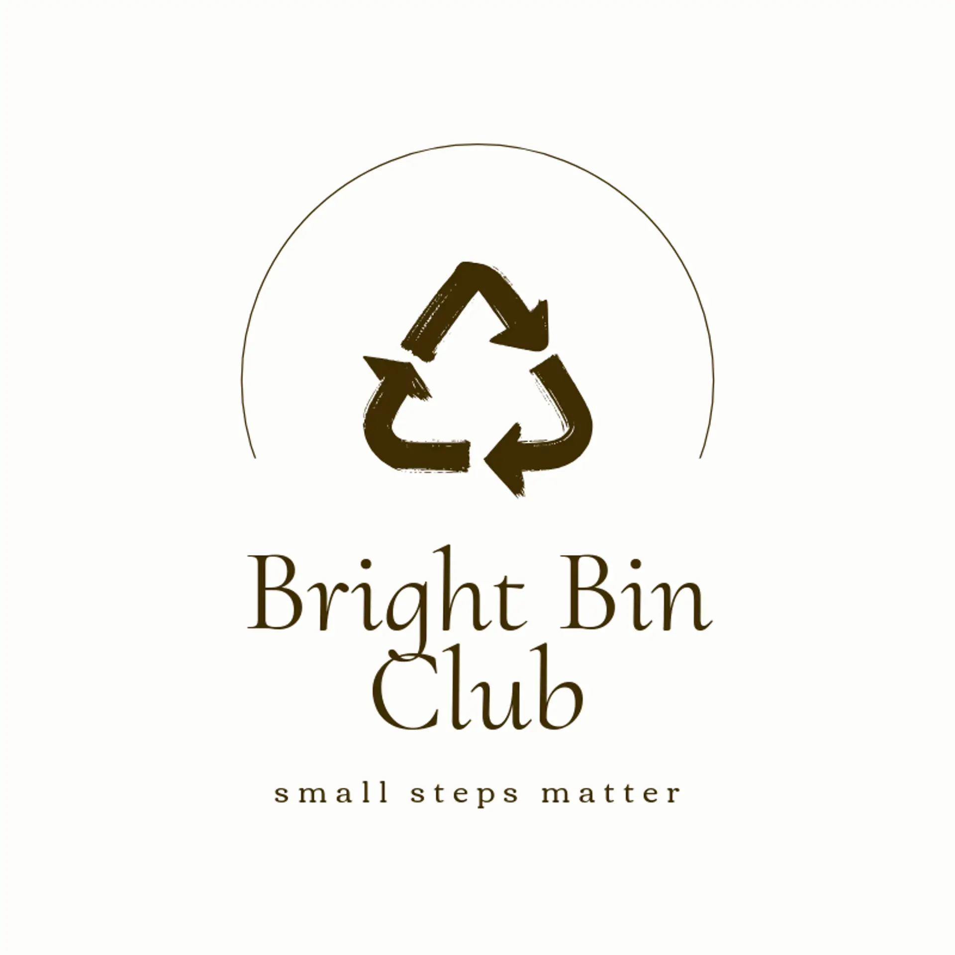 Bright Bin Club logo for recycle