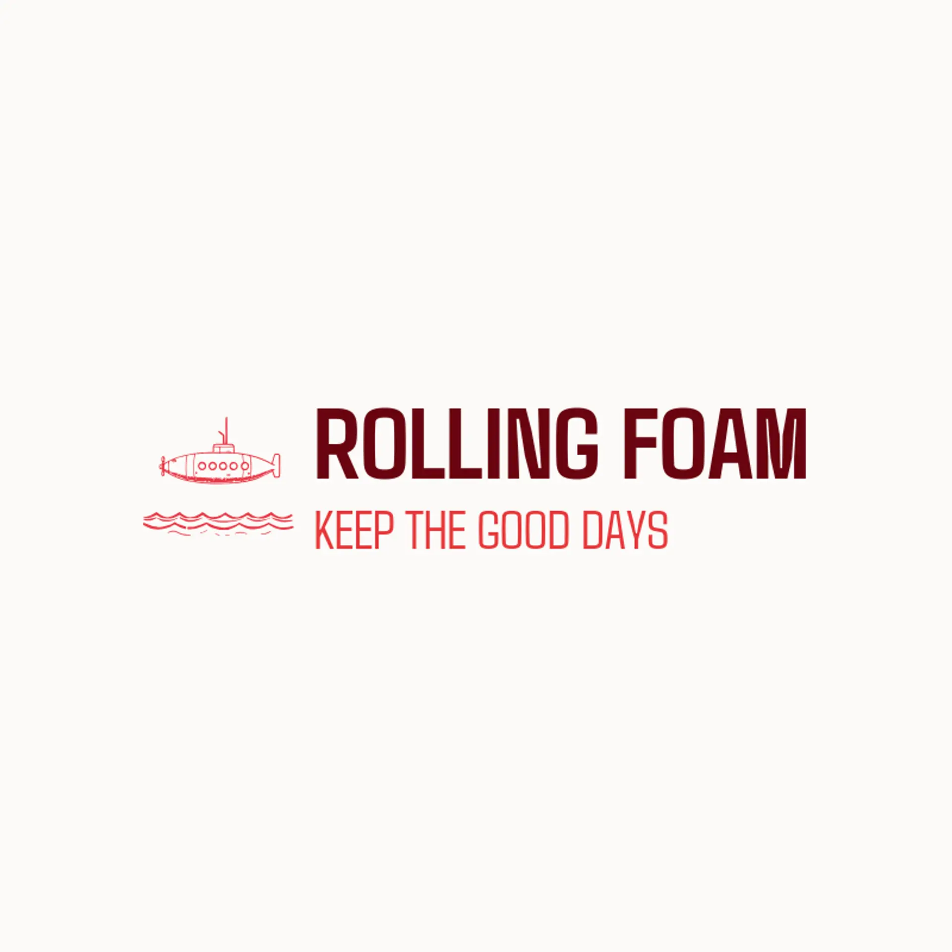 Rolling Foam logo for waves