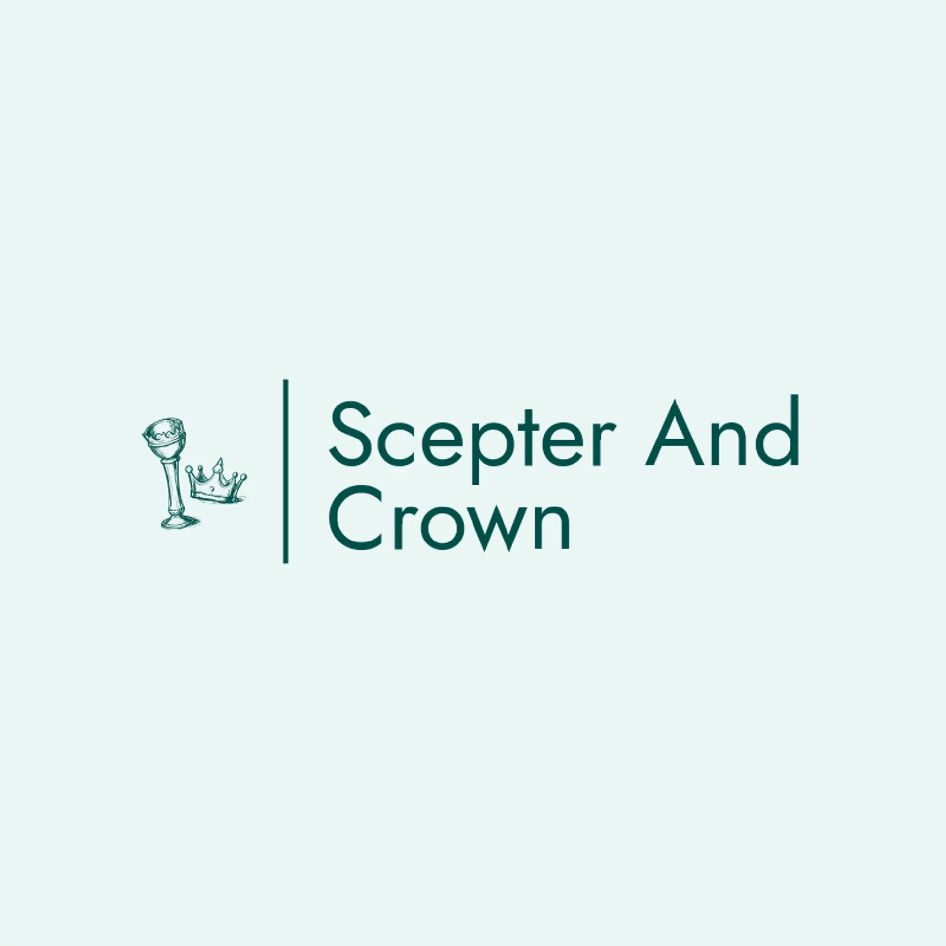 Scepter And Crown logo for monarch