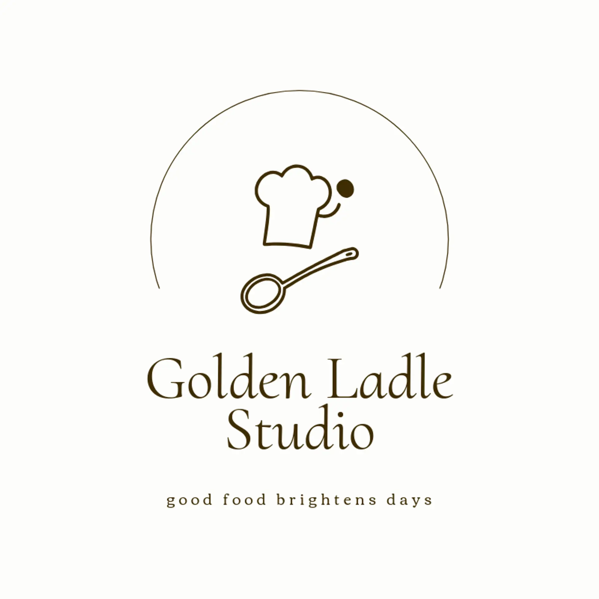 Golden Ladle Studio logo for chef