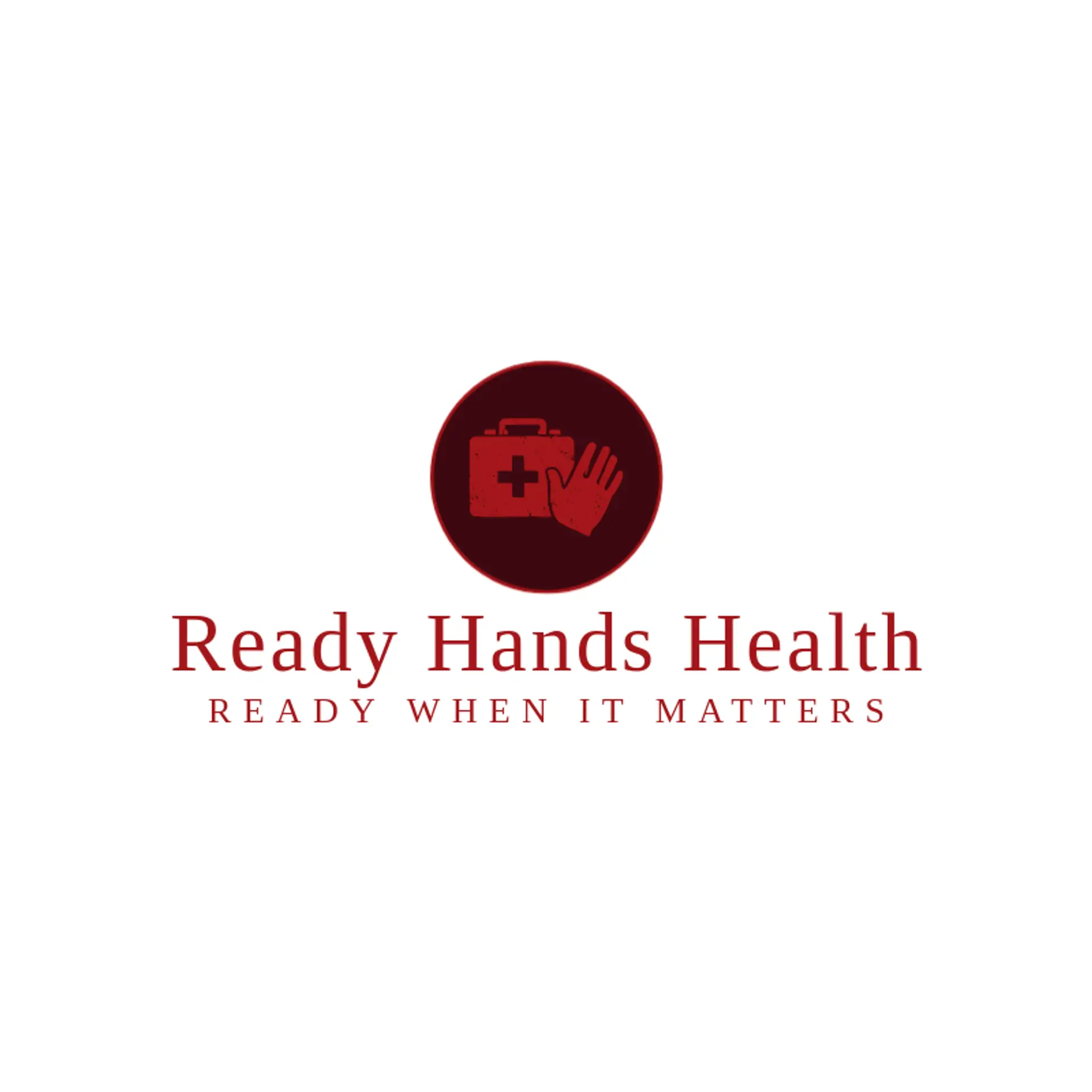 Ready Hands Health logo for first aid kit