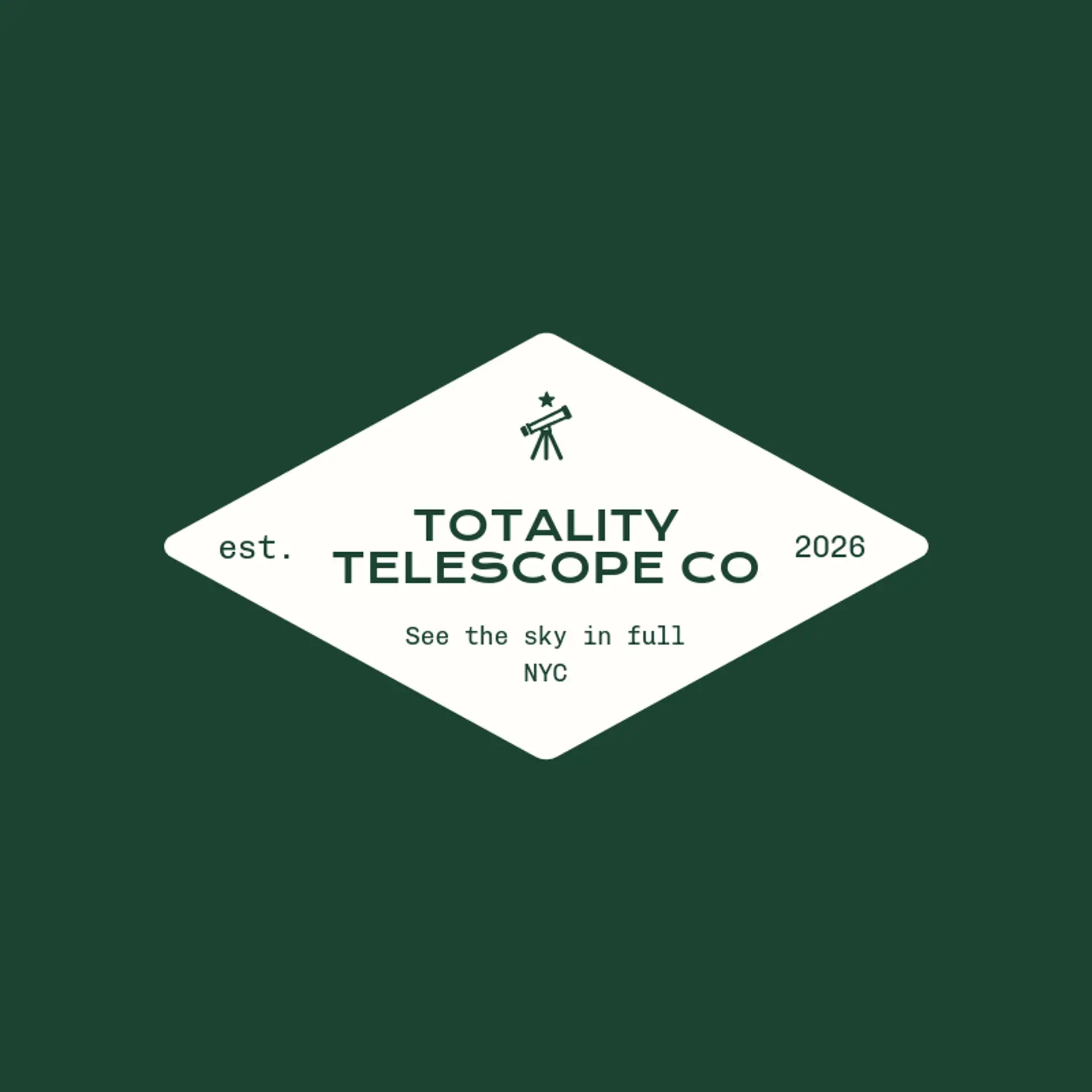 Totality Telescope Co logo for eclipse