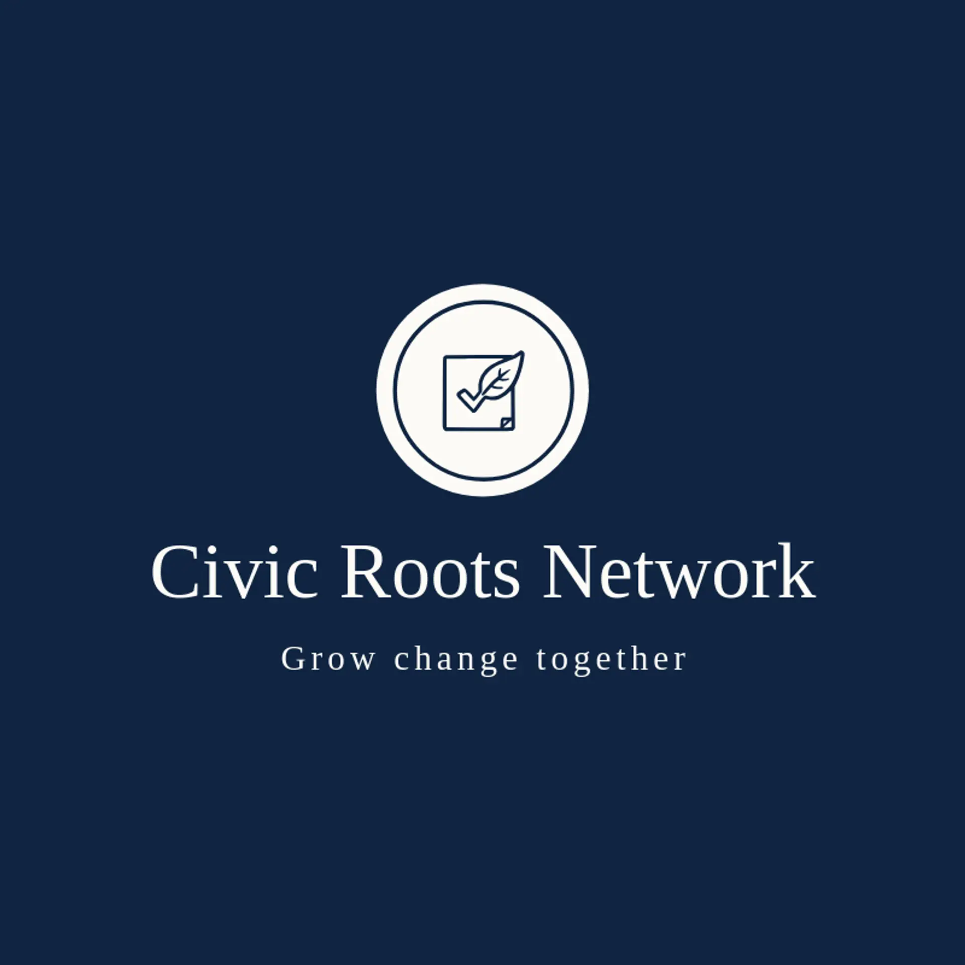 Civic Roots Network logo for democracy