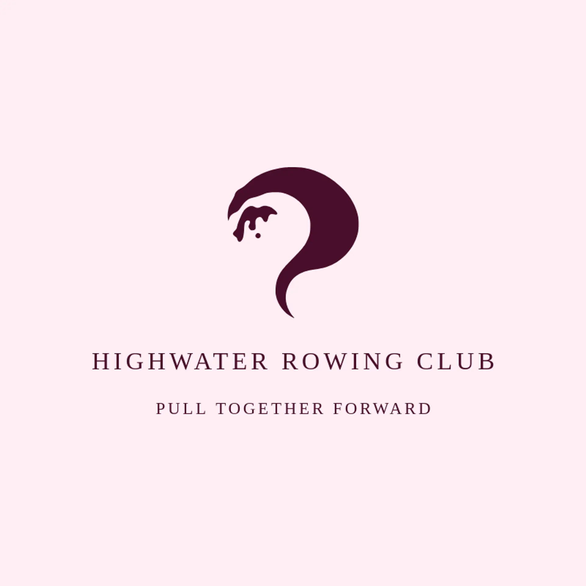 Highwater Rowing Club logo for tide
