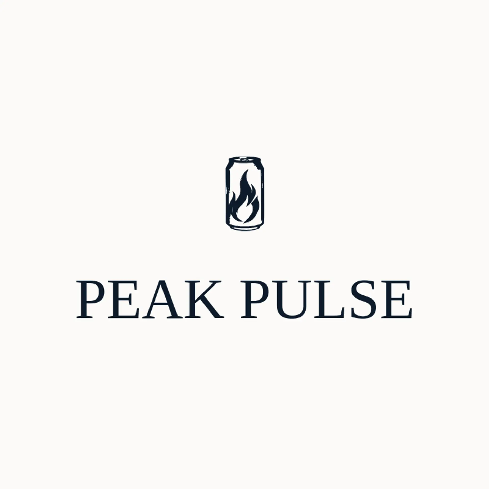 Peak Pulse logo for energy drink