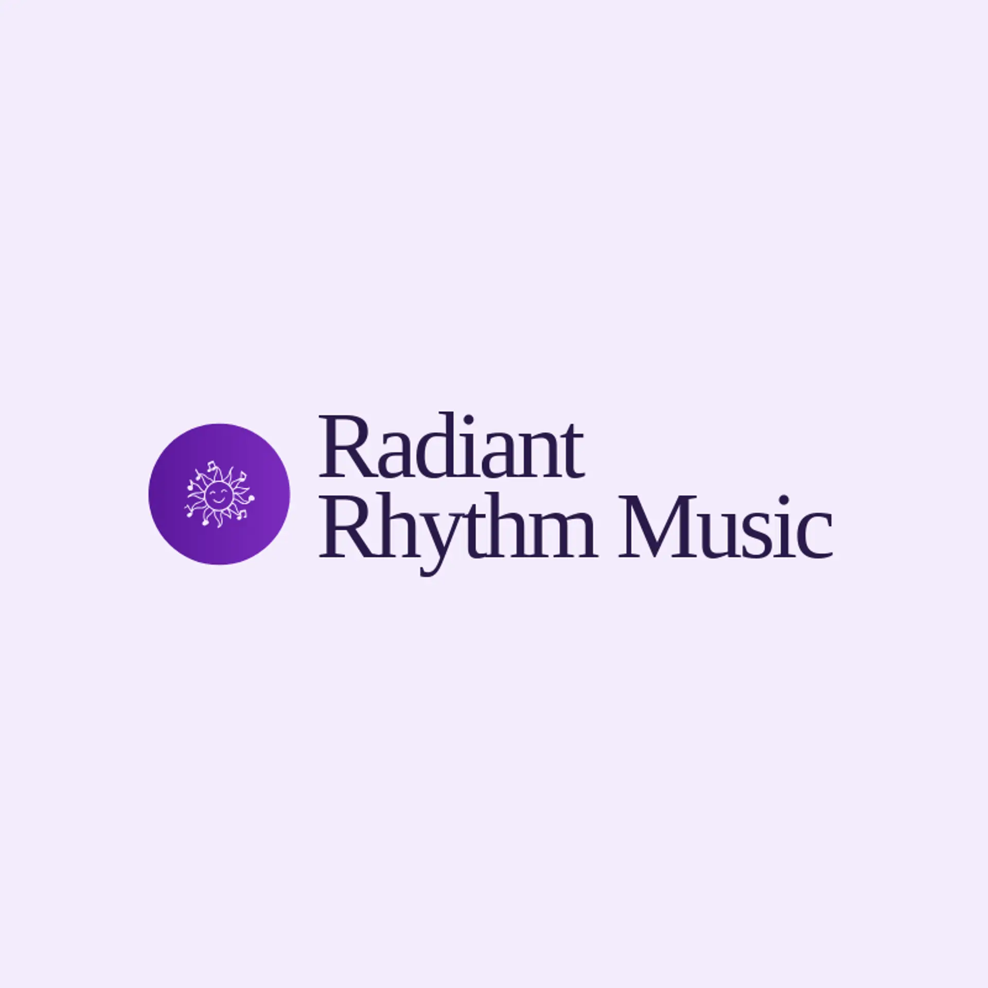 Radiant Rhythm Music logo for sunshine