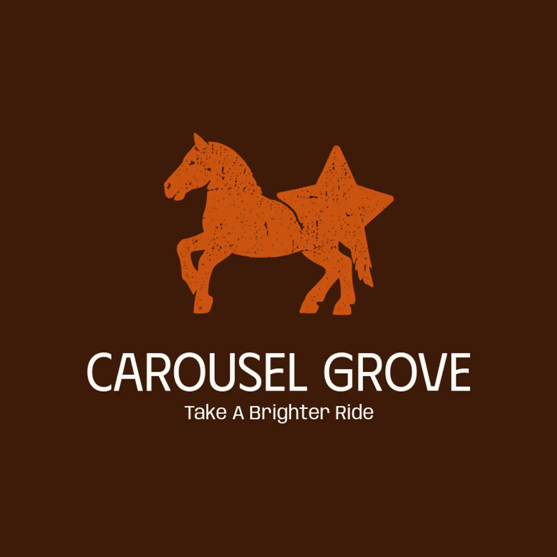 Carousel Grove logo for theme park