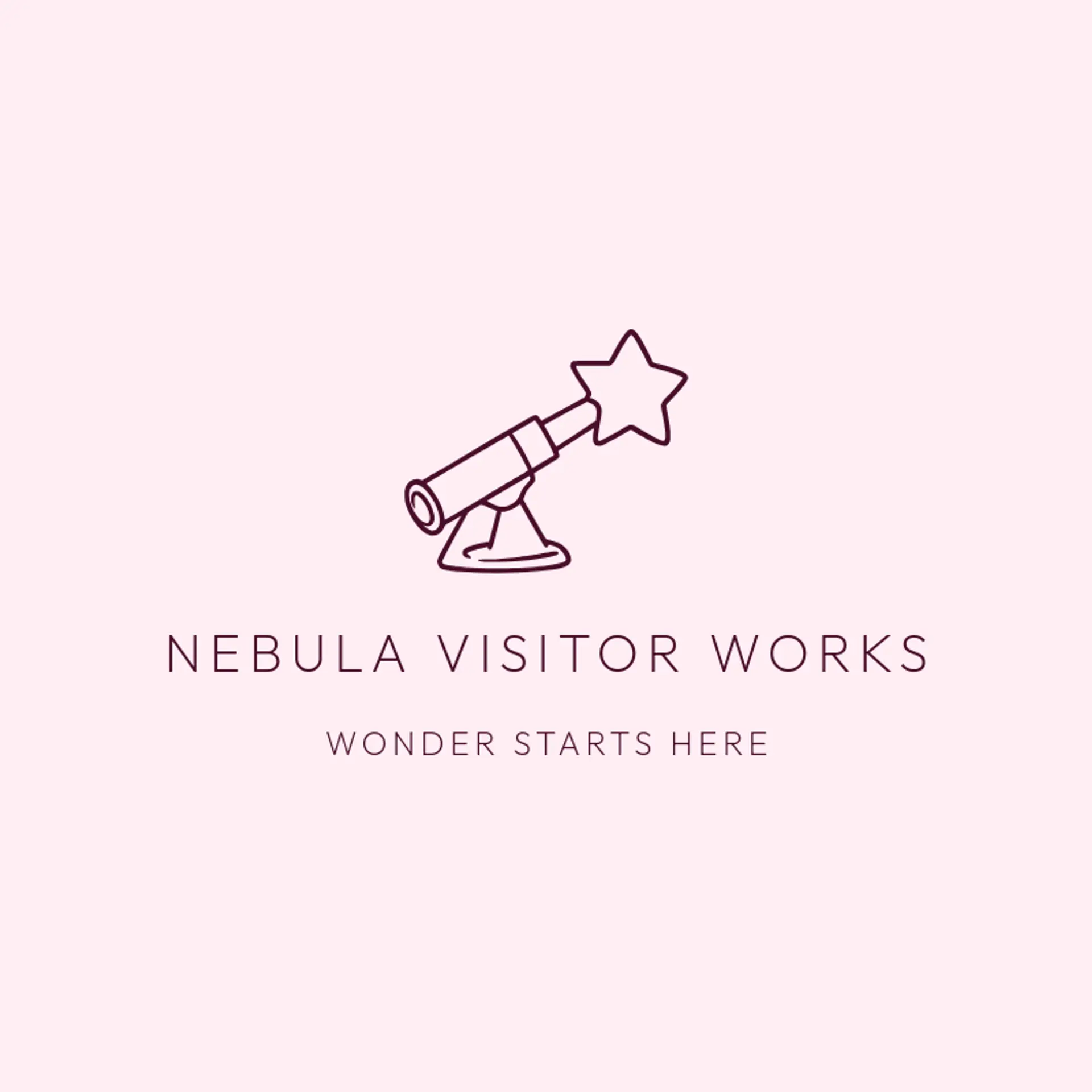 Nebula Visitor Works logo for alien