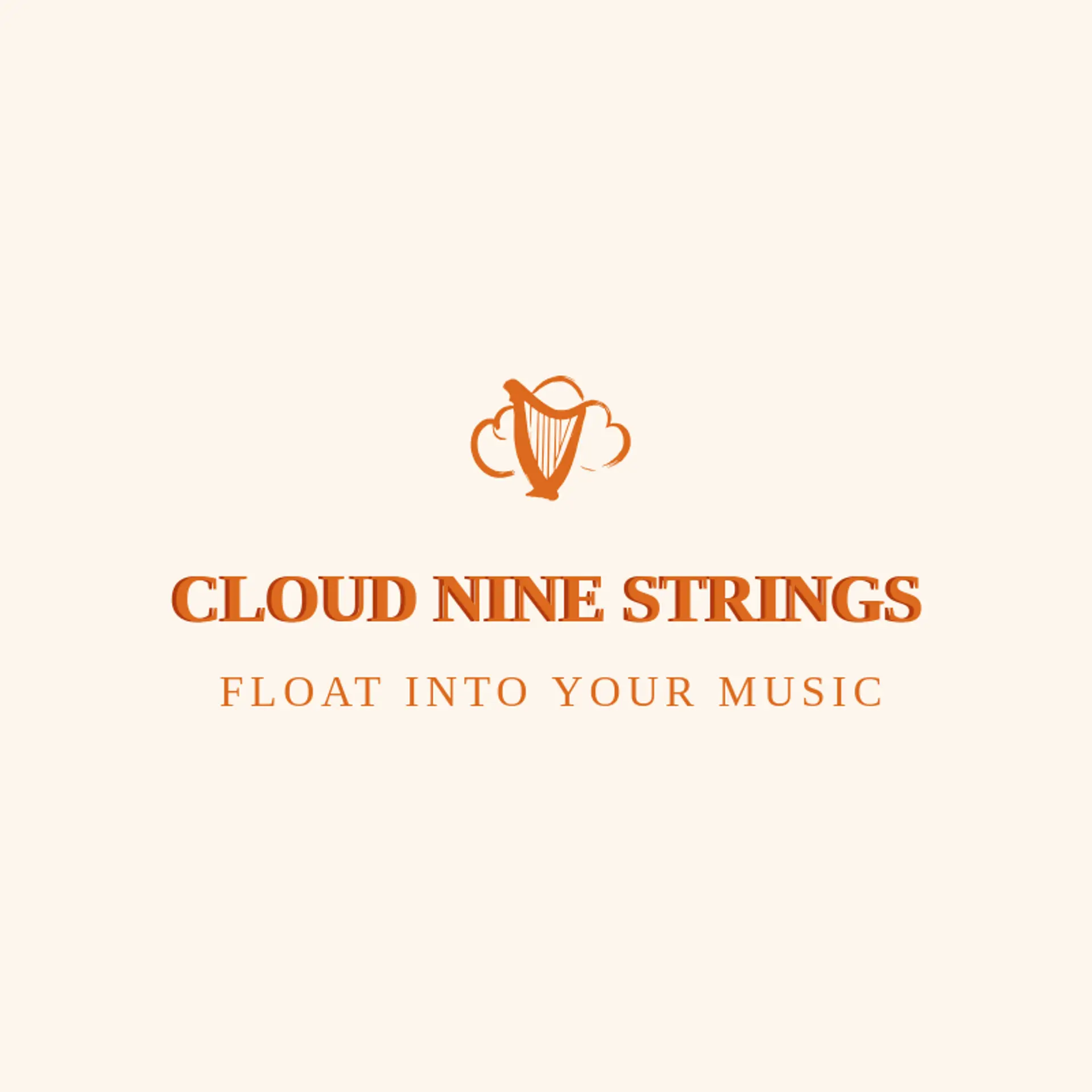 Cloud Nine Strings logo for harp