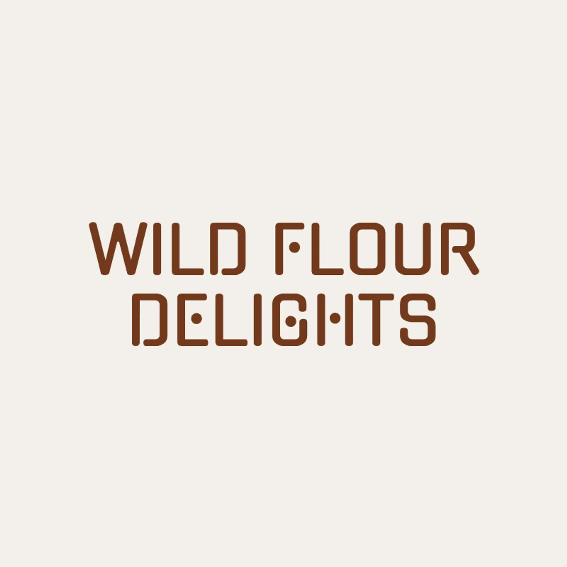 Wild Flour Delights logo for unique bakery