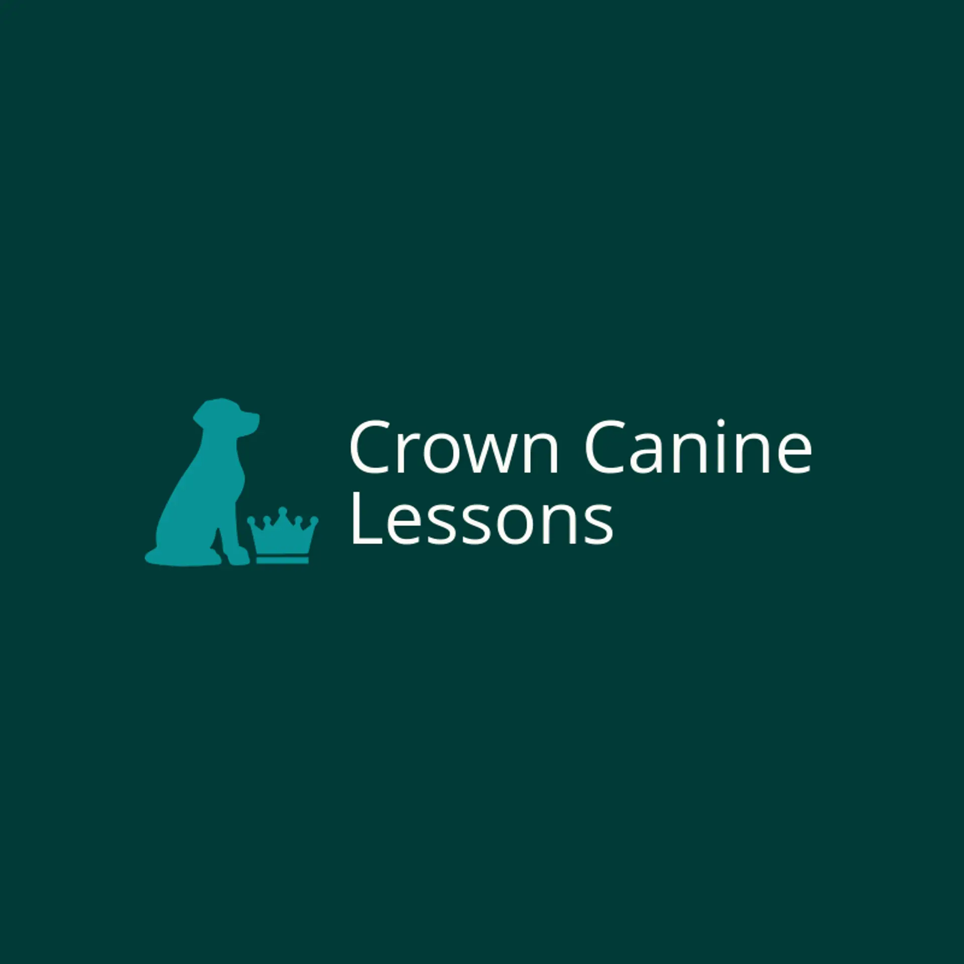 Crown Canine Lessons logo for dog training
