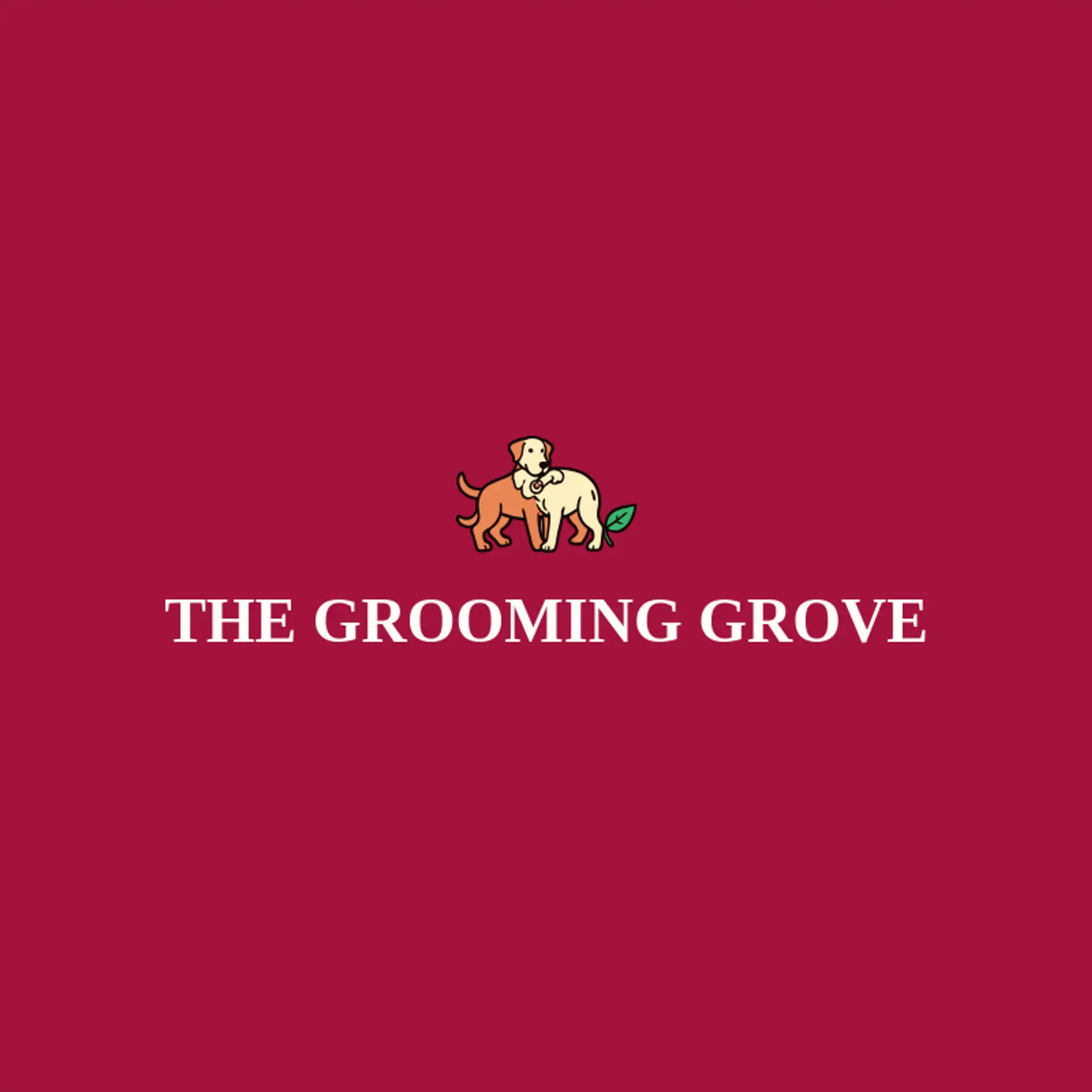 The Grooming Grove logo for dog grooming