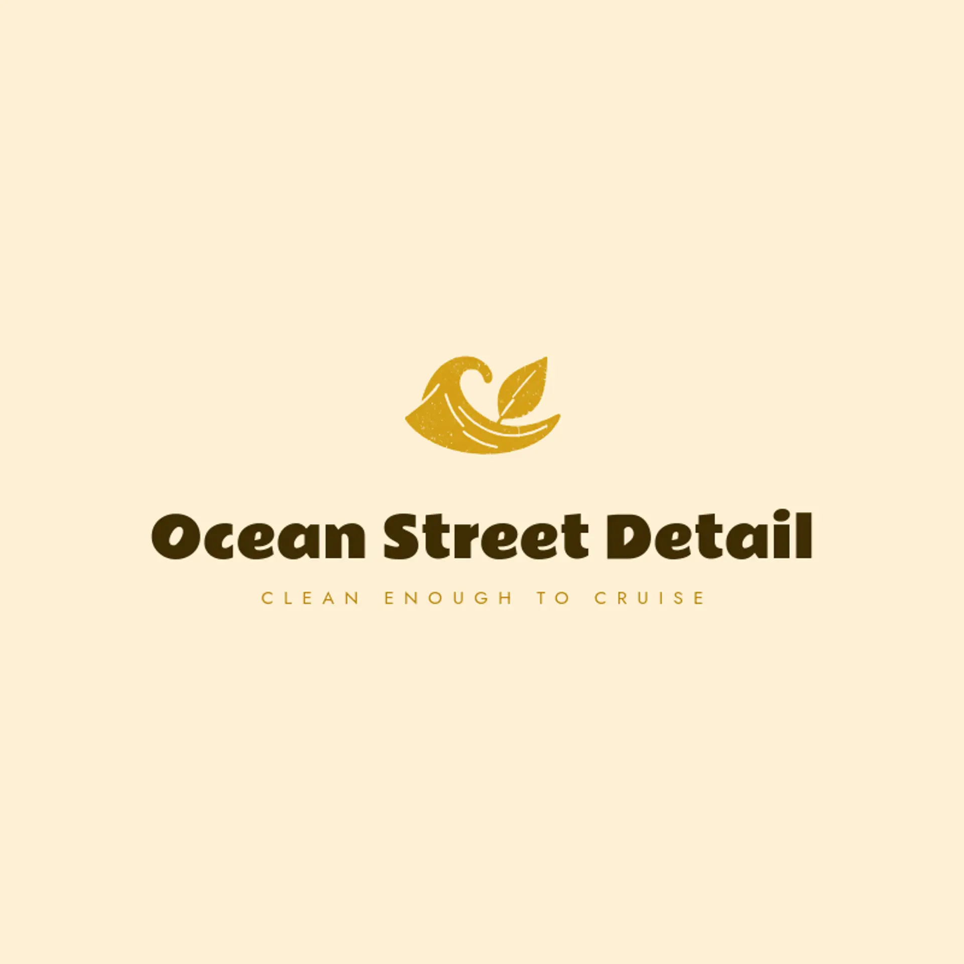 Ocean Street Detail logo for car detailing