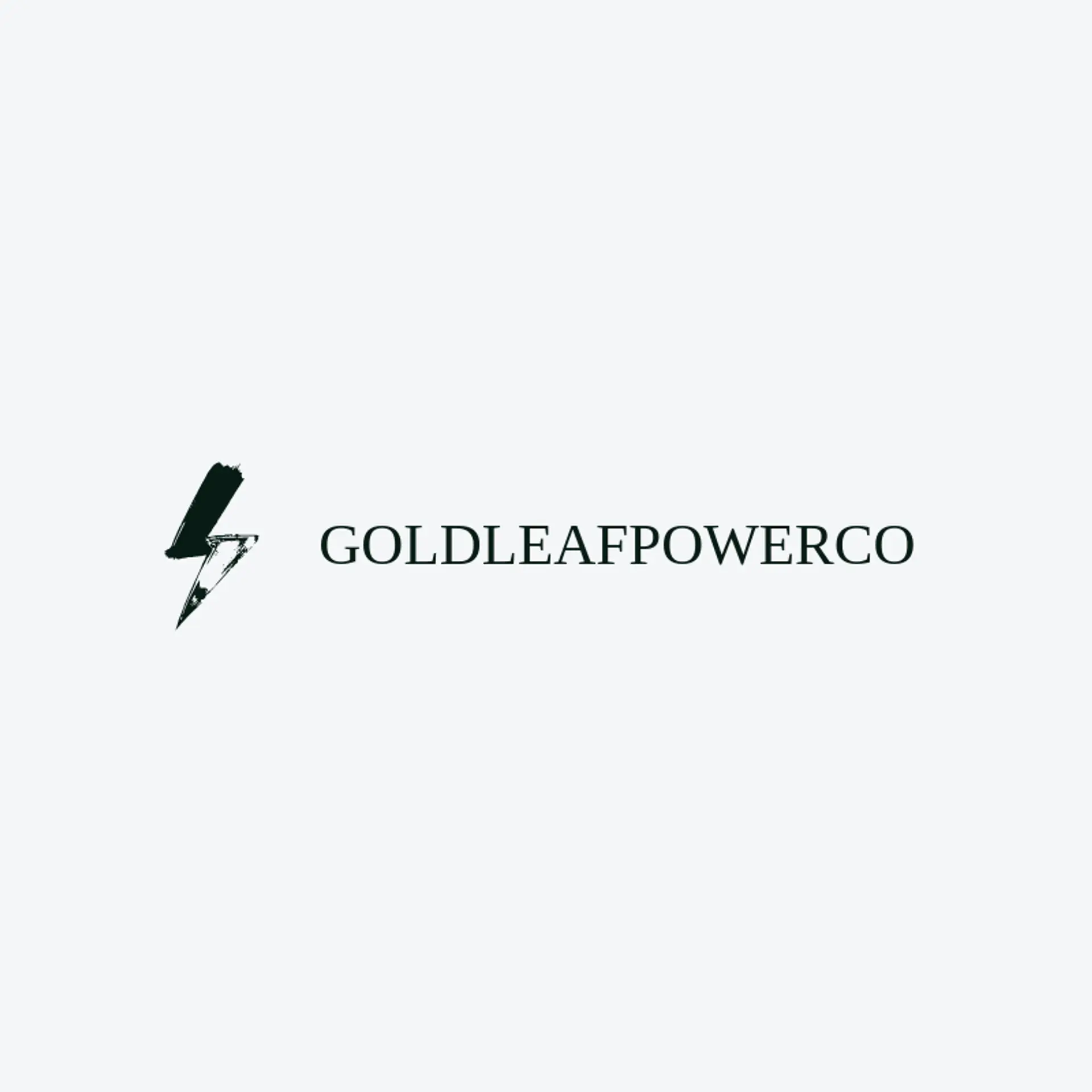 Goldleaf Power Co logo for electricity