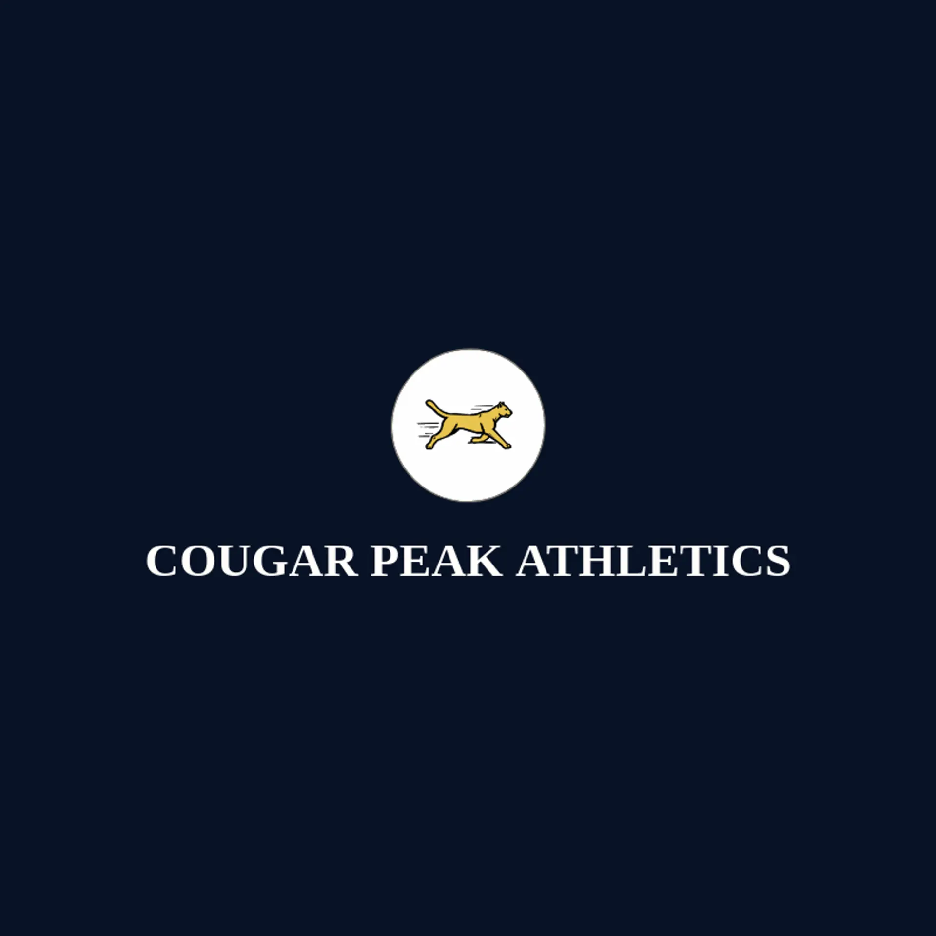 Cougar Peak Athletics logo for cougar