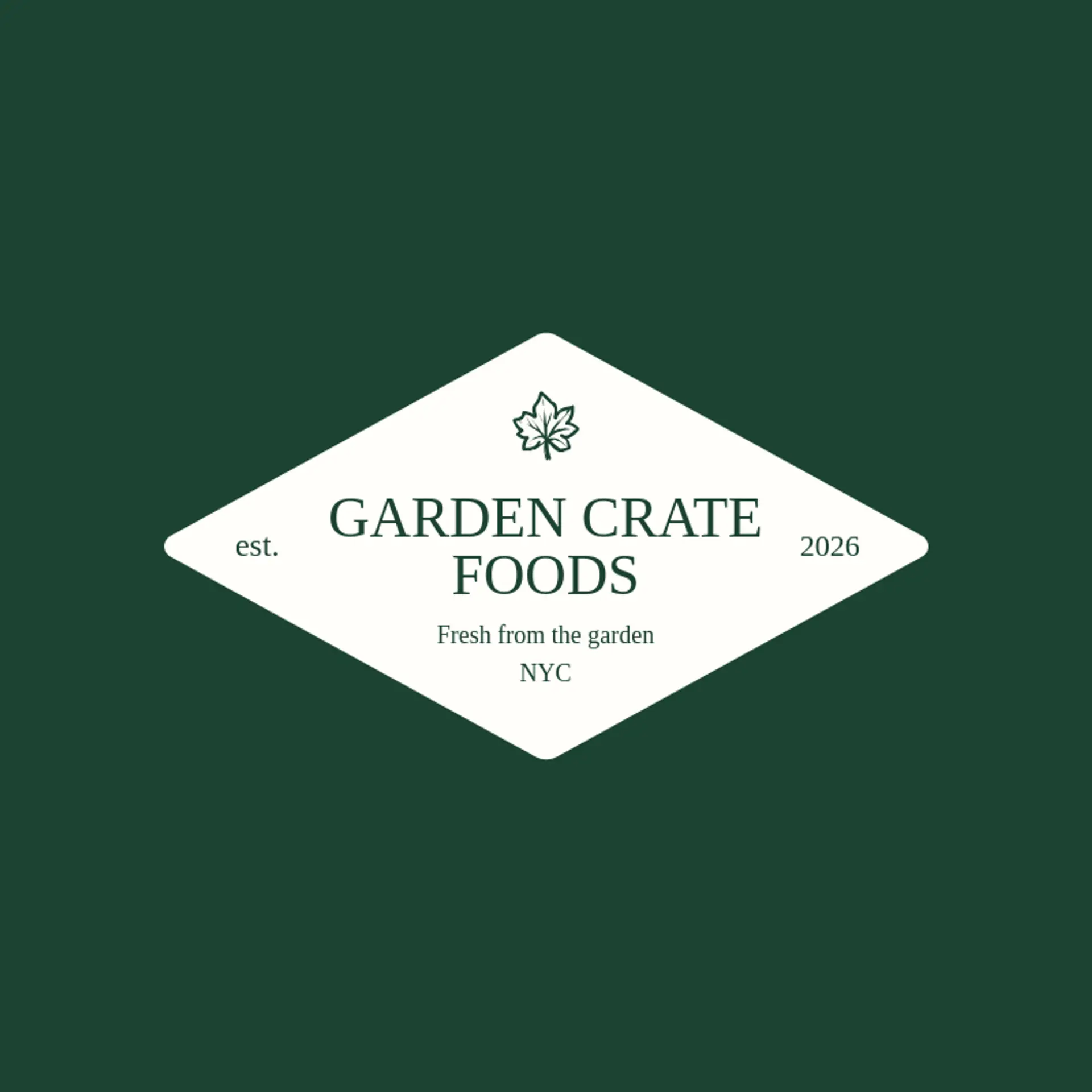 Garden Crate Foods logo for vegetarian