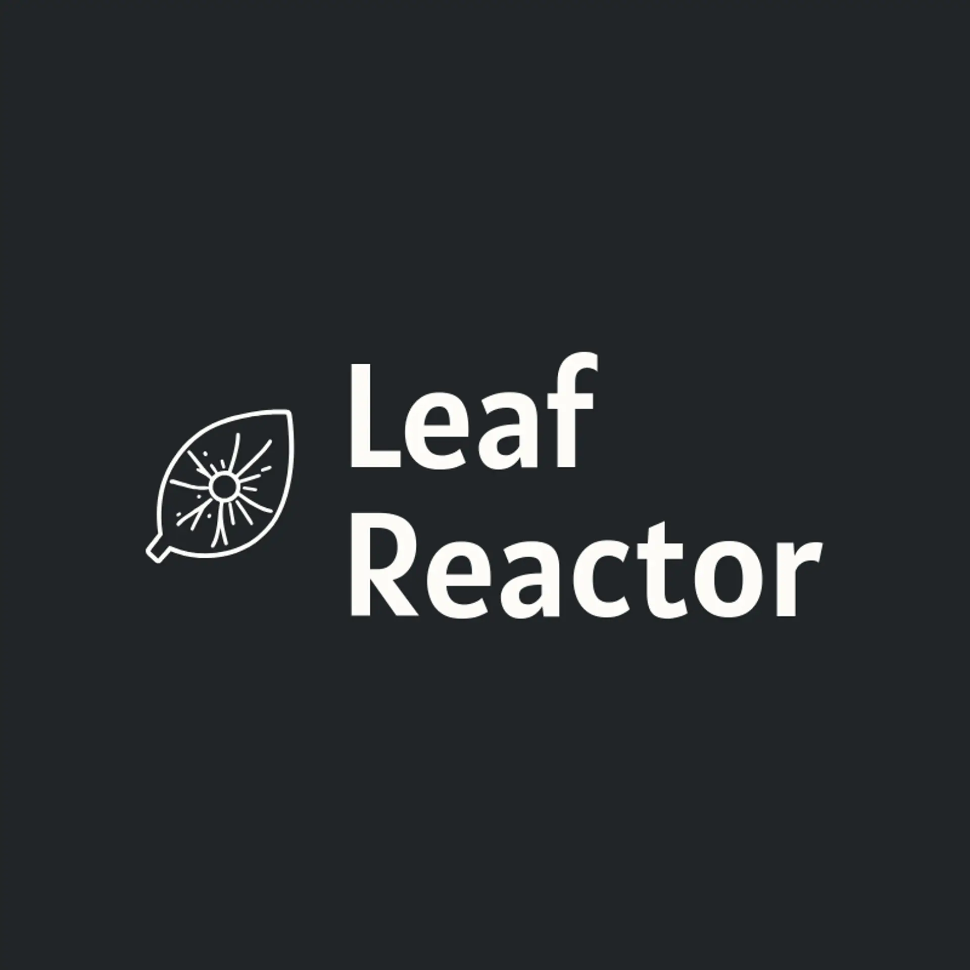 Leaf Reactor logo for nuclear