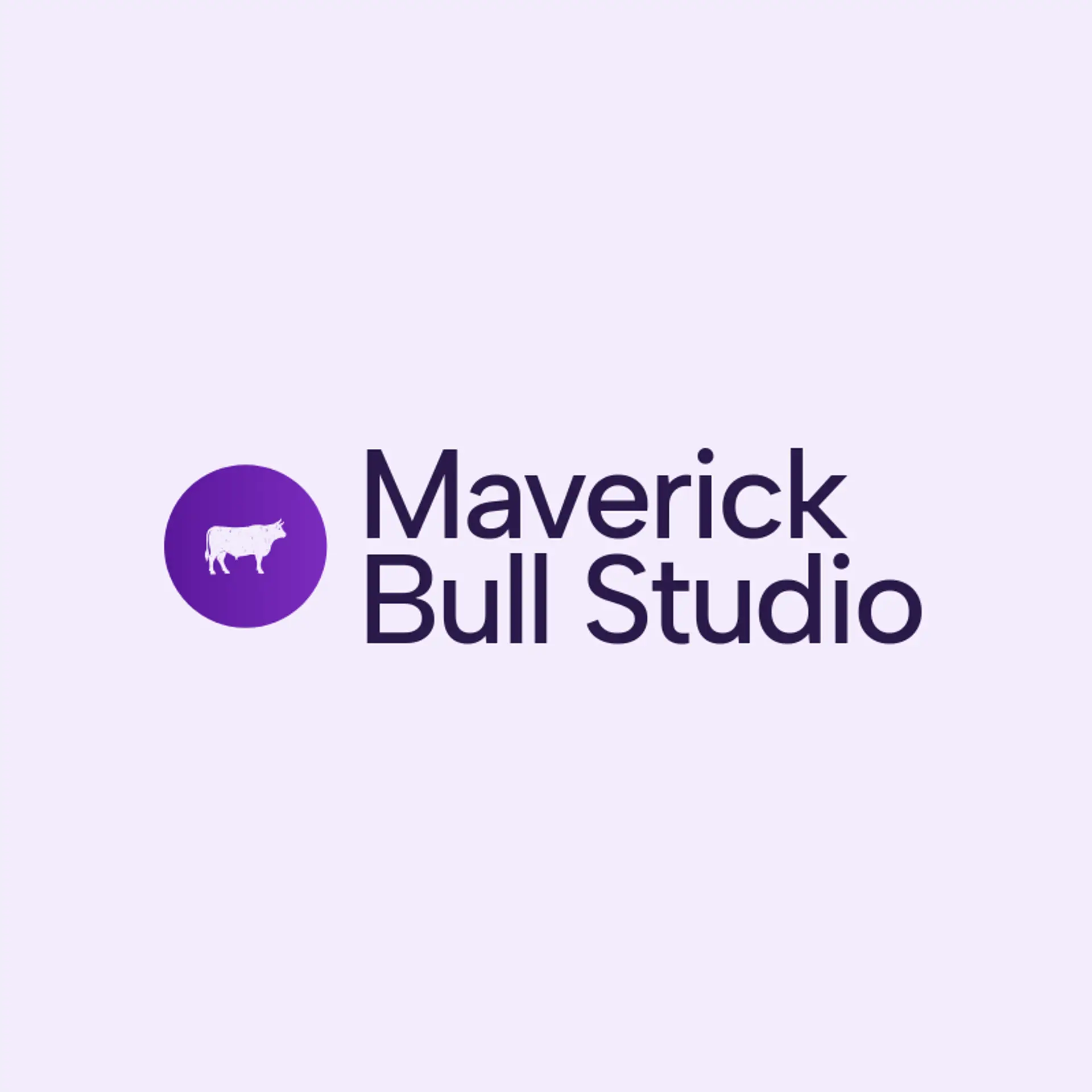 Maverick Bull Studio logo for bull