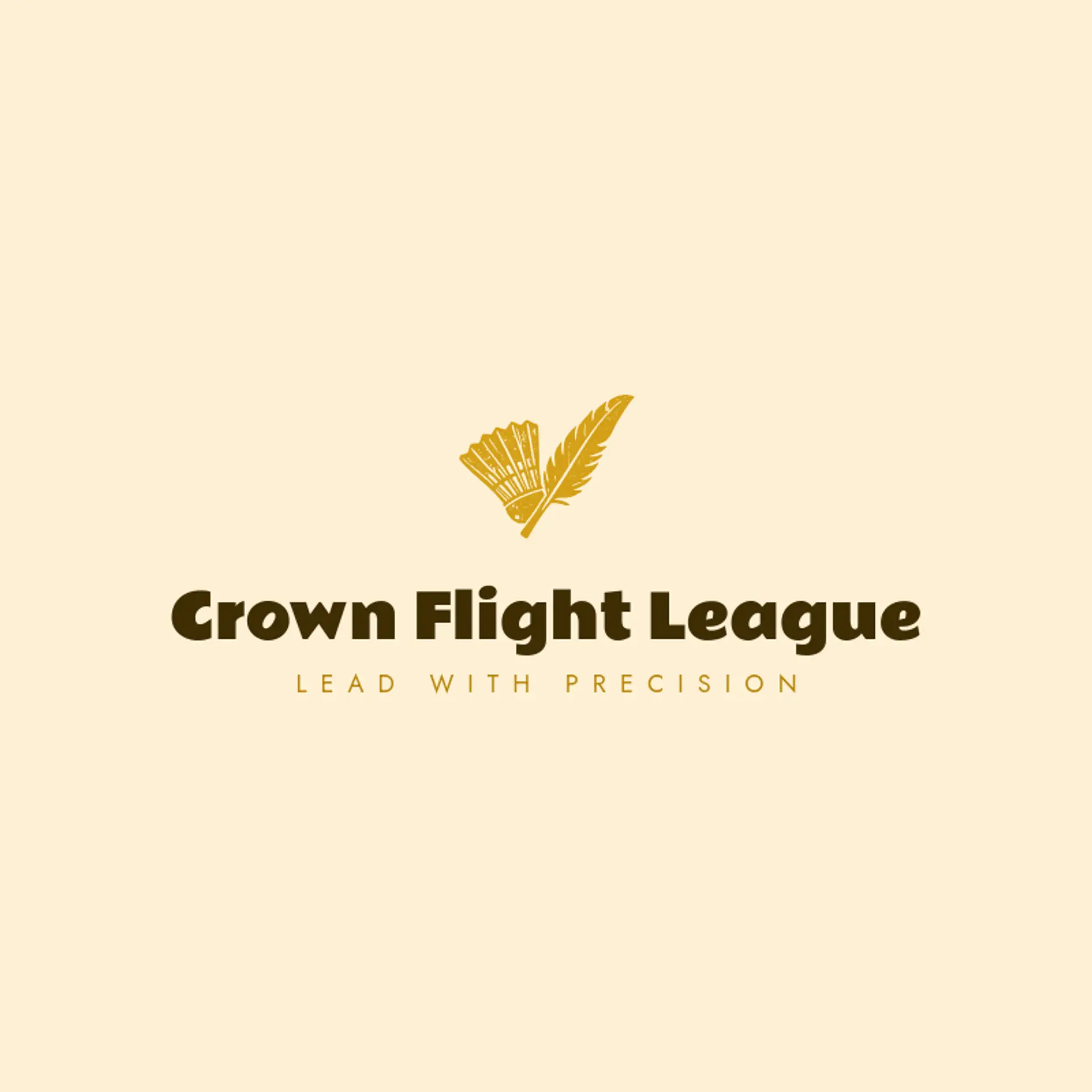 Crown Flight League logo for badminton