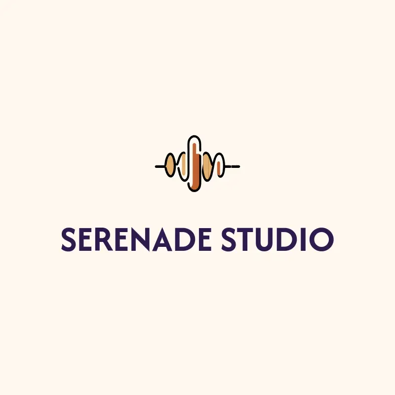 The song name Serenade Studio as a branded logo with a color icon