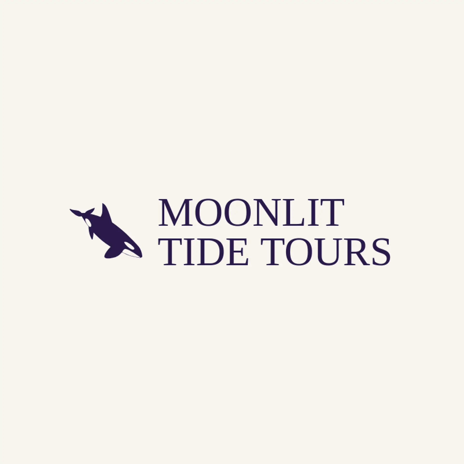 Moonlit Tide Tours logo for whale