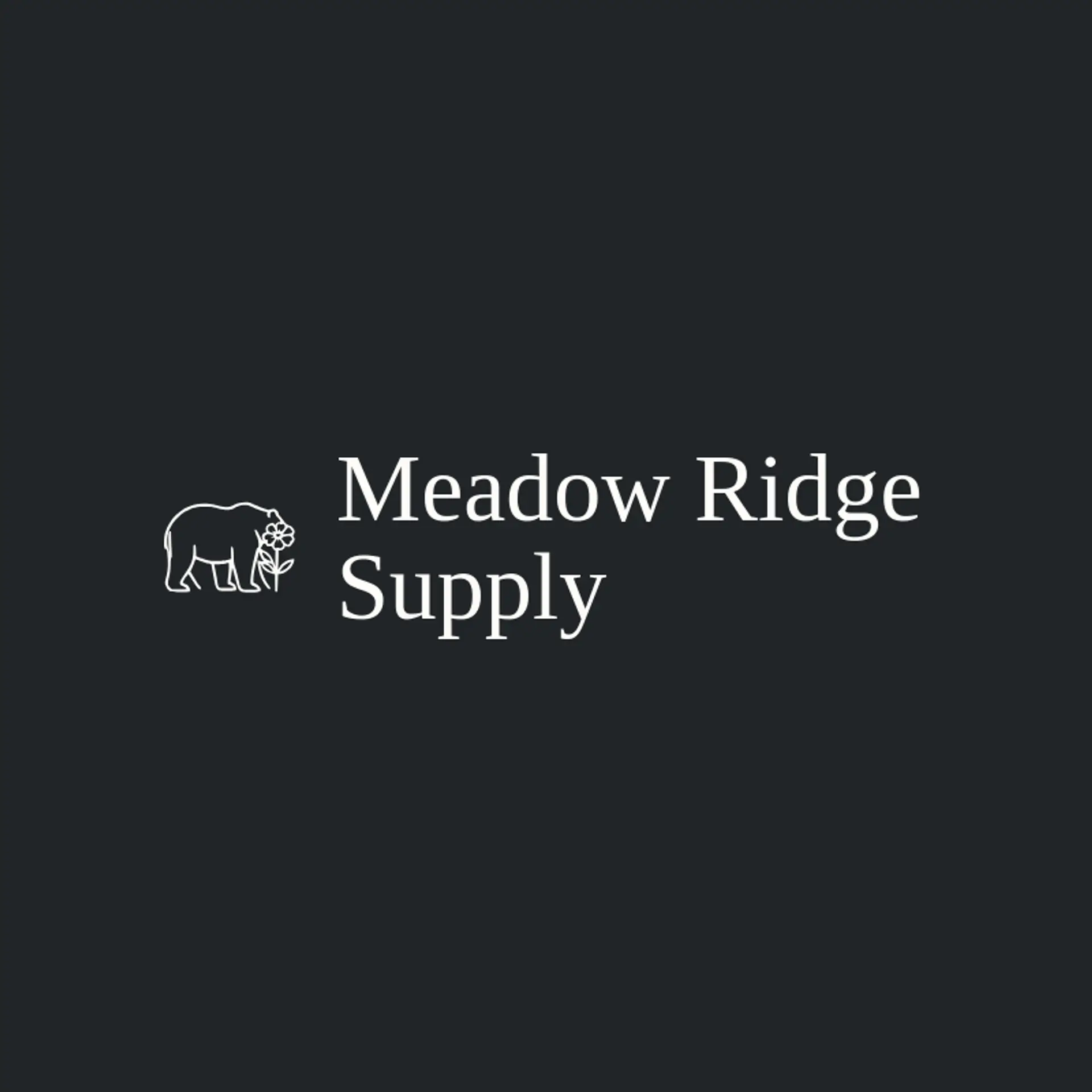 Meadow Ridge Supply logo for grizzly bear