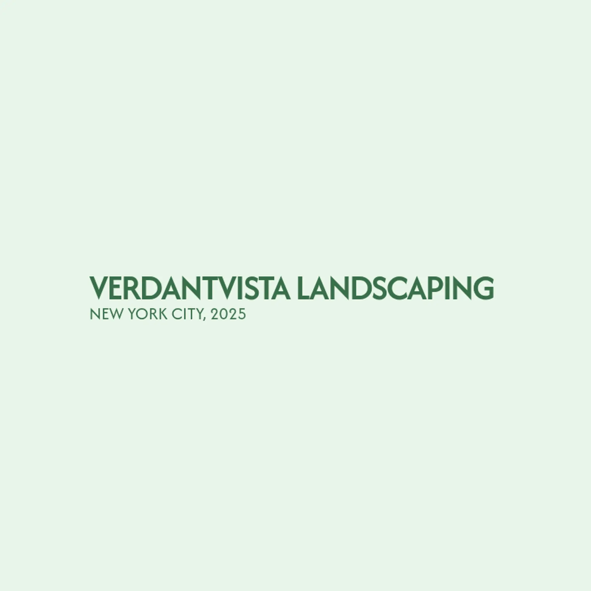 Verdant Visions Landscaping logo for landscaping