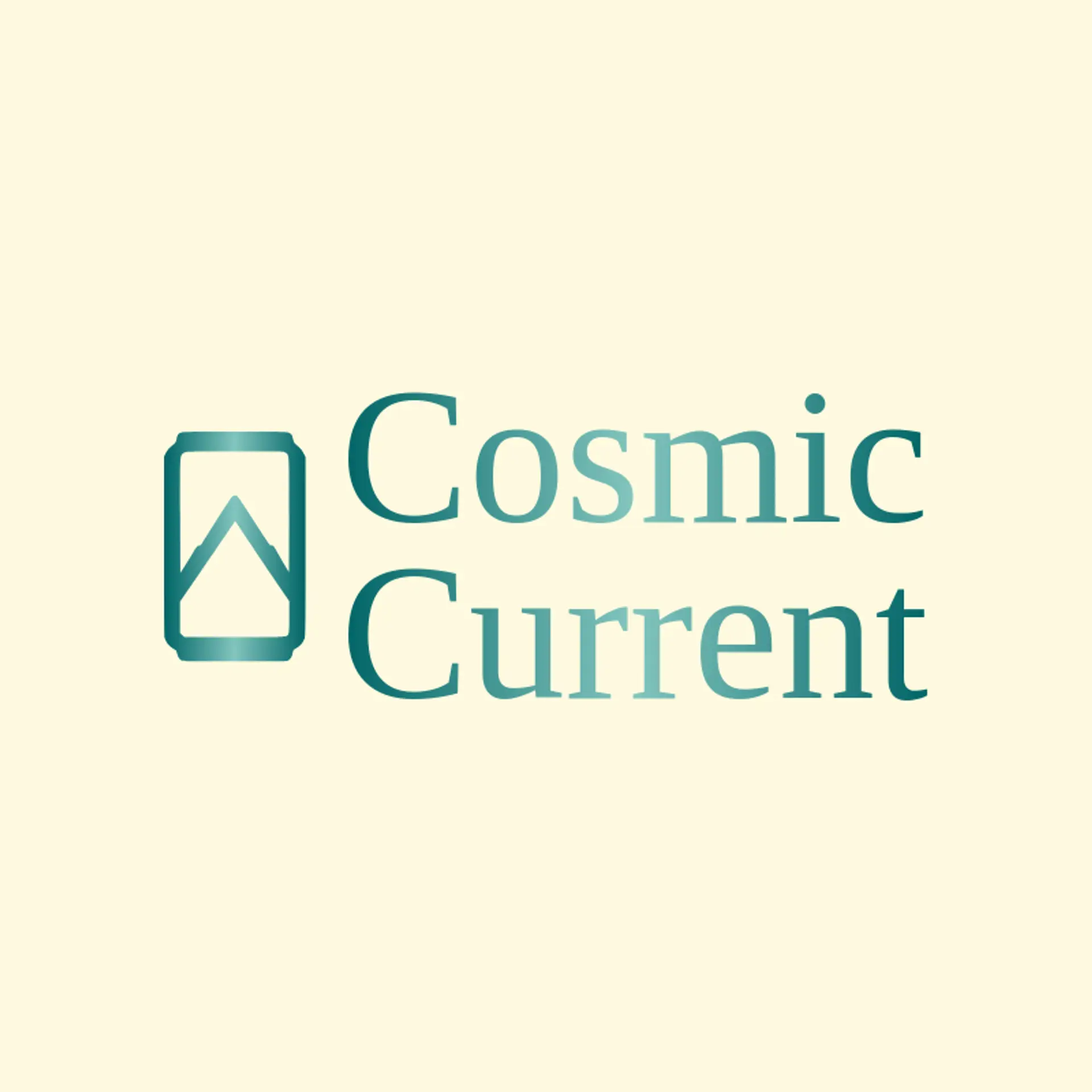 Cosmic Current logo for energy drink