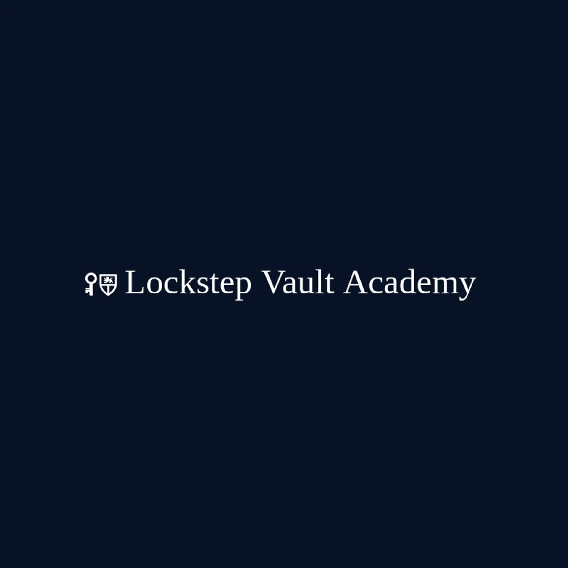 Lockstep Vault Academy logo for vault