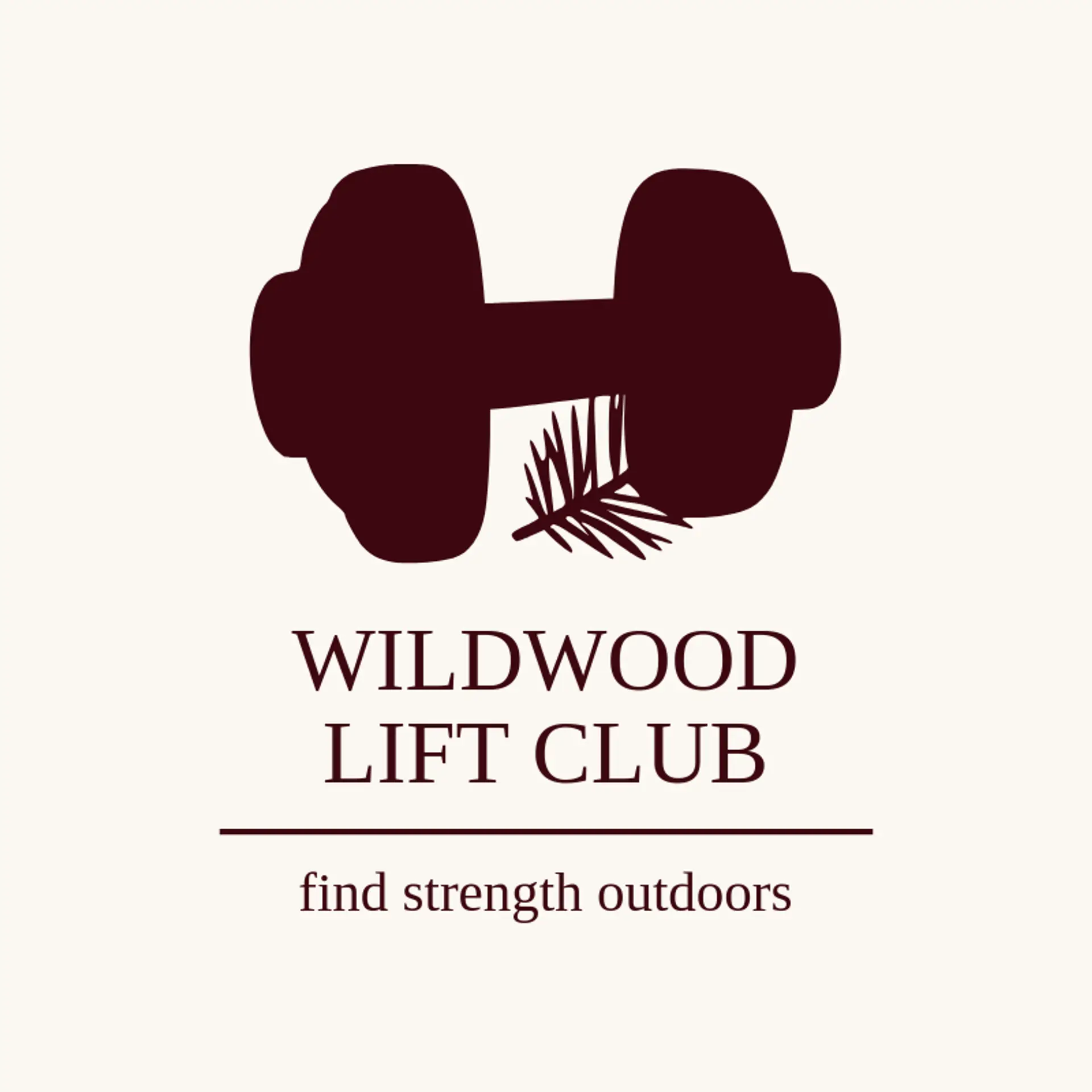 Wildwood Lift Club logo for dumbbell