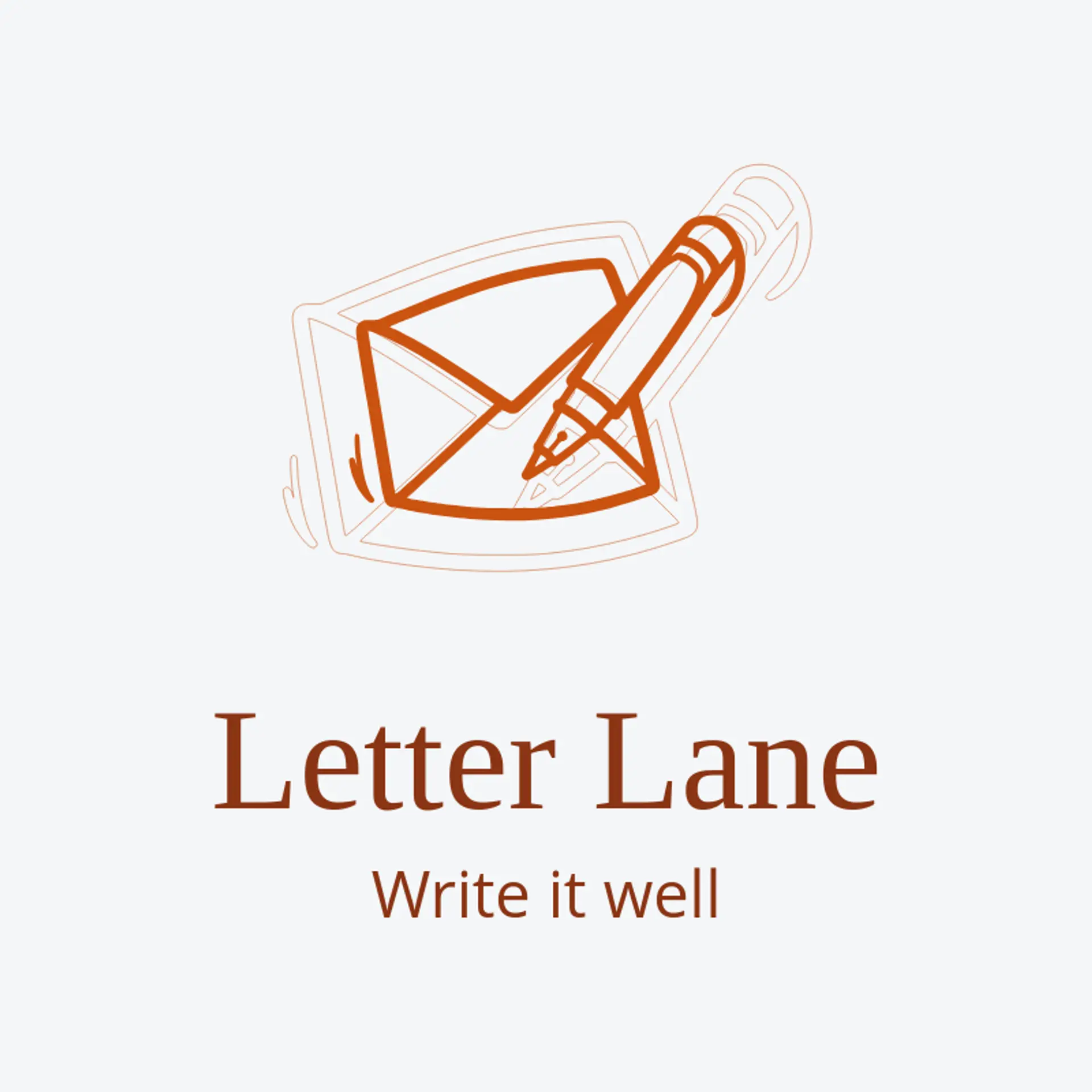 Letter Lane logo for message