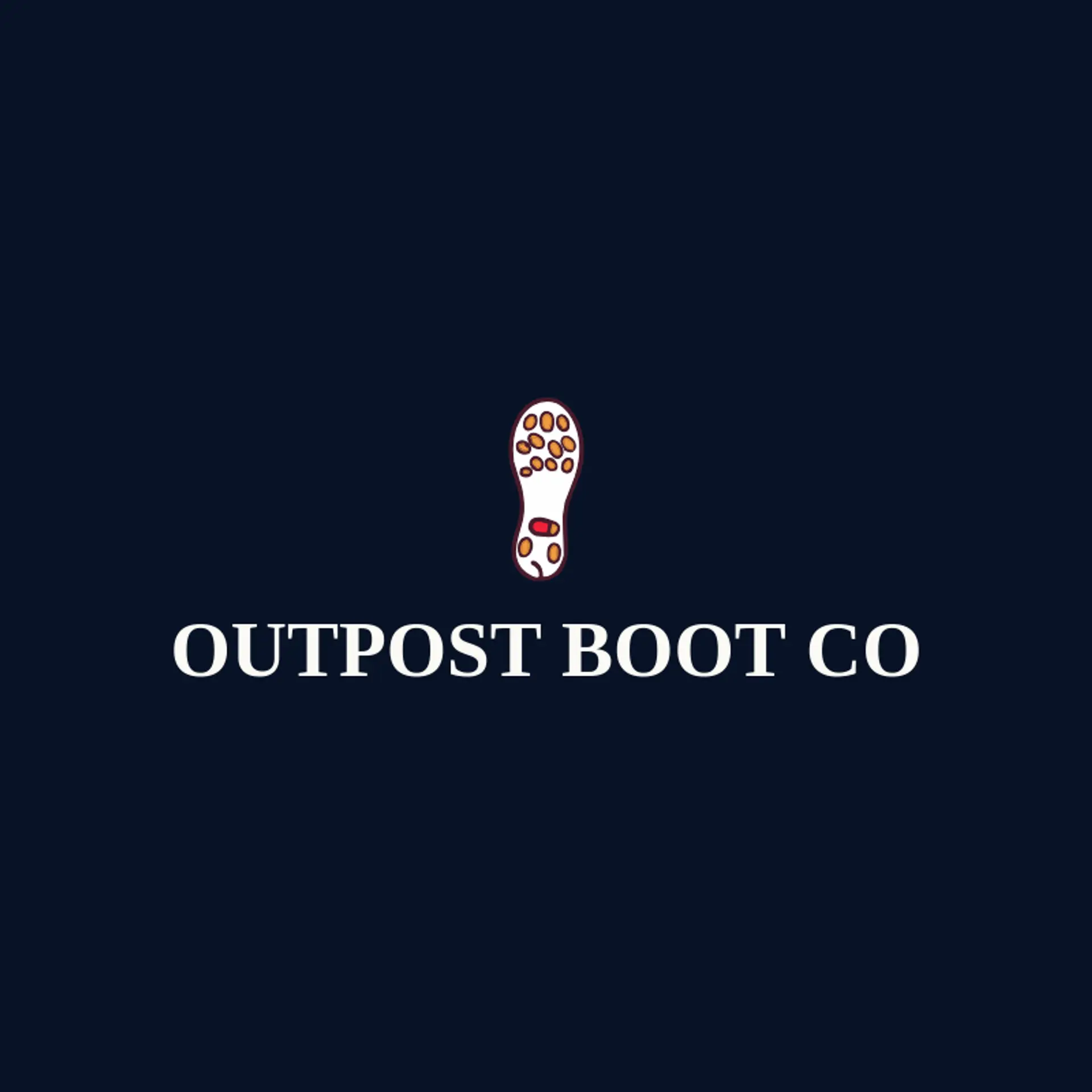 Outpost Boot Co logo for boot