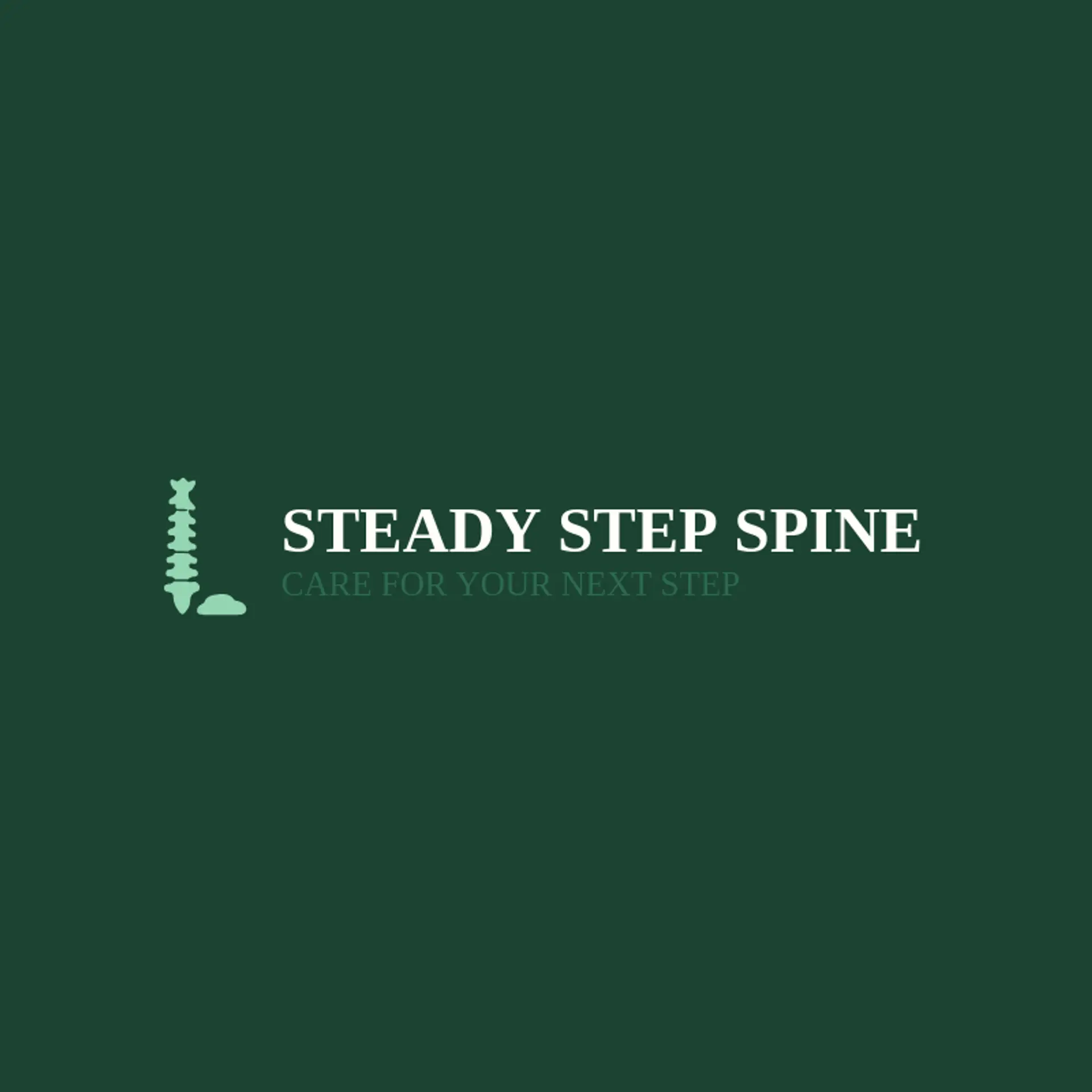 Steady Step Spine logo for spine
