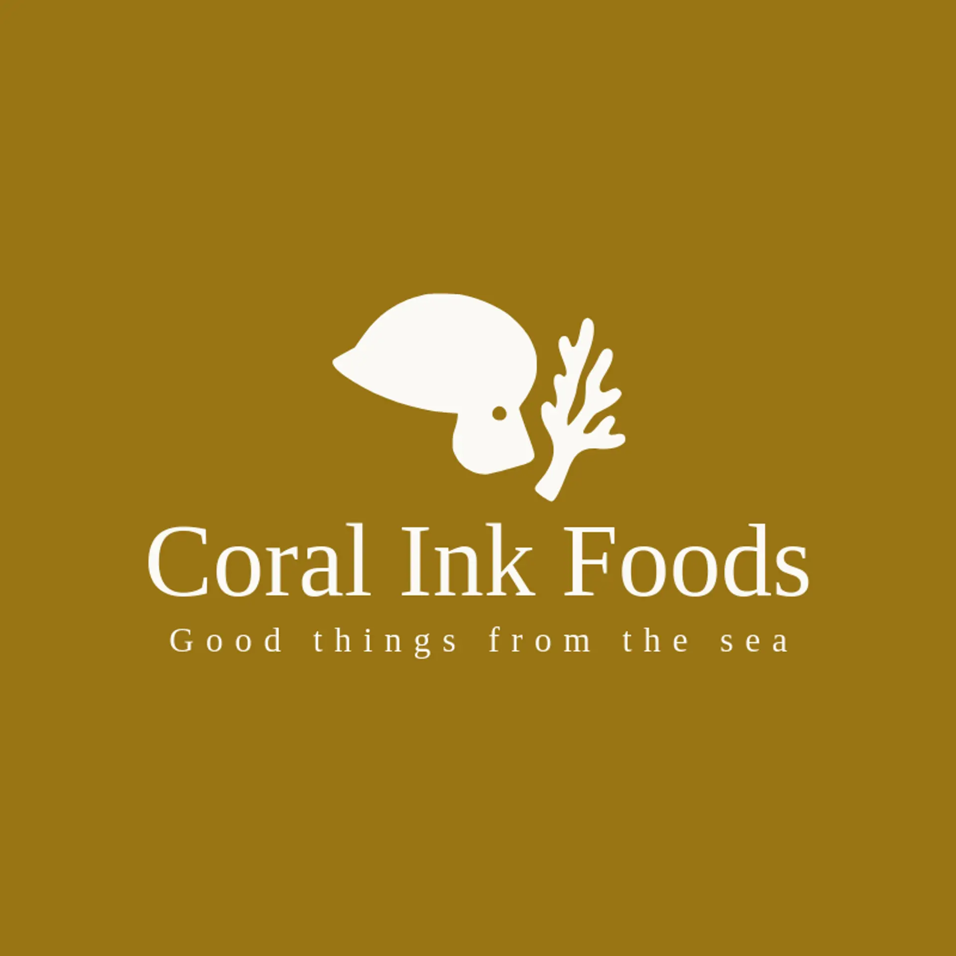 Coral Ink Foods logo for squid