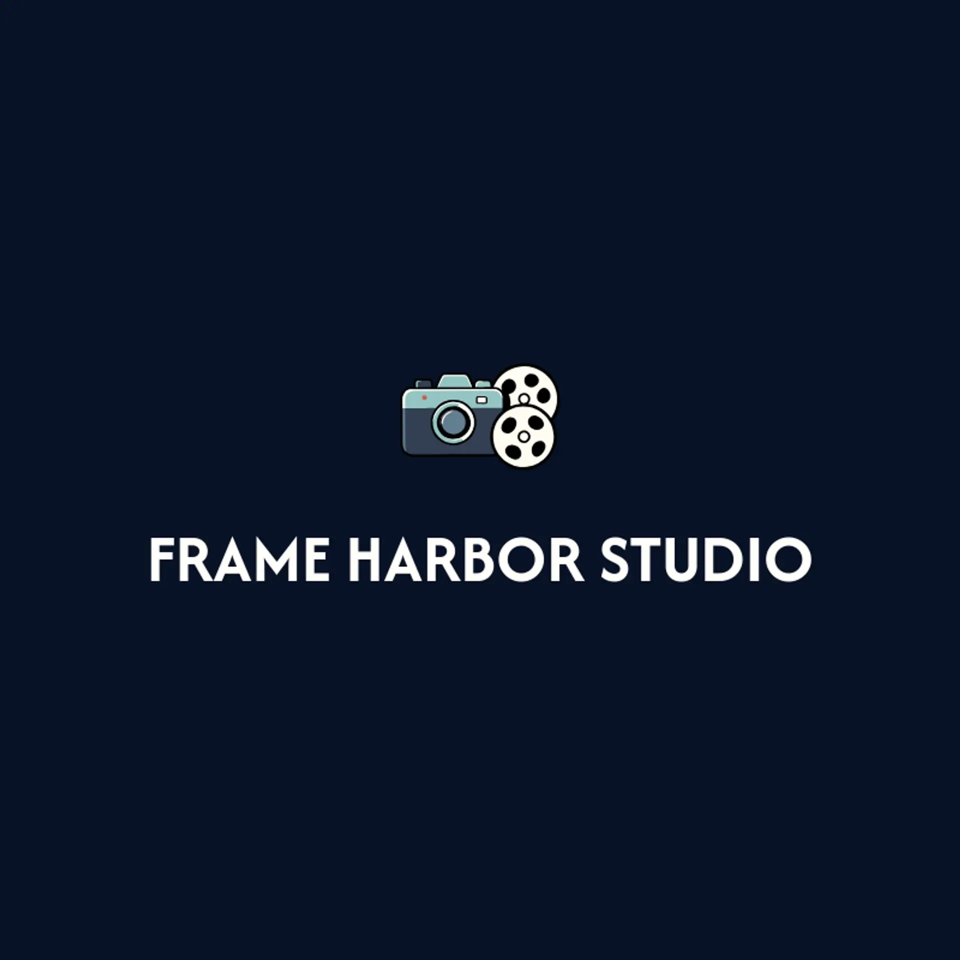 Frame Harbor Studio logo for video