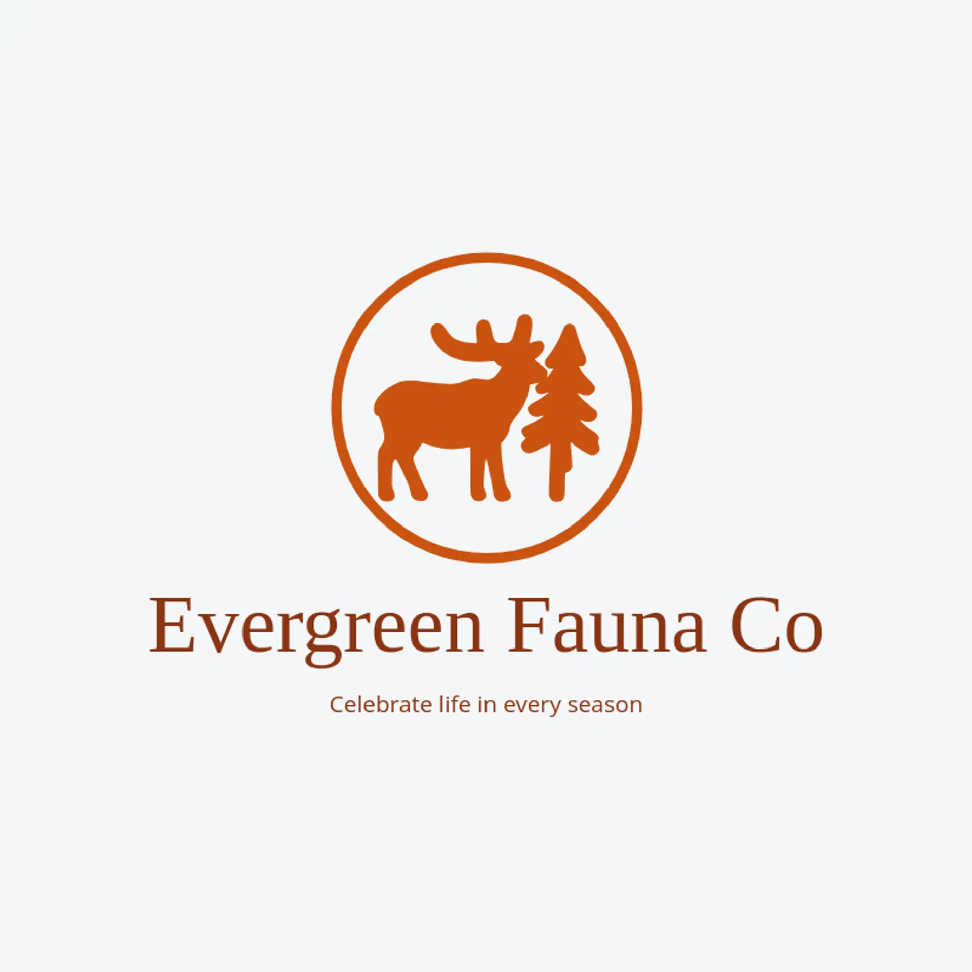 Evergreen Fauna Co logo for wildlife