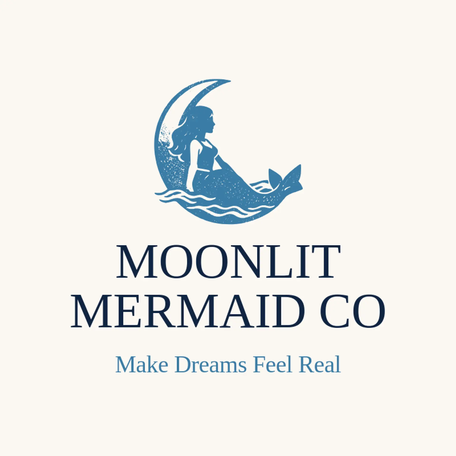Moonlit Mermaid Co logo for mermaid