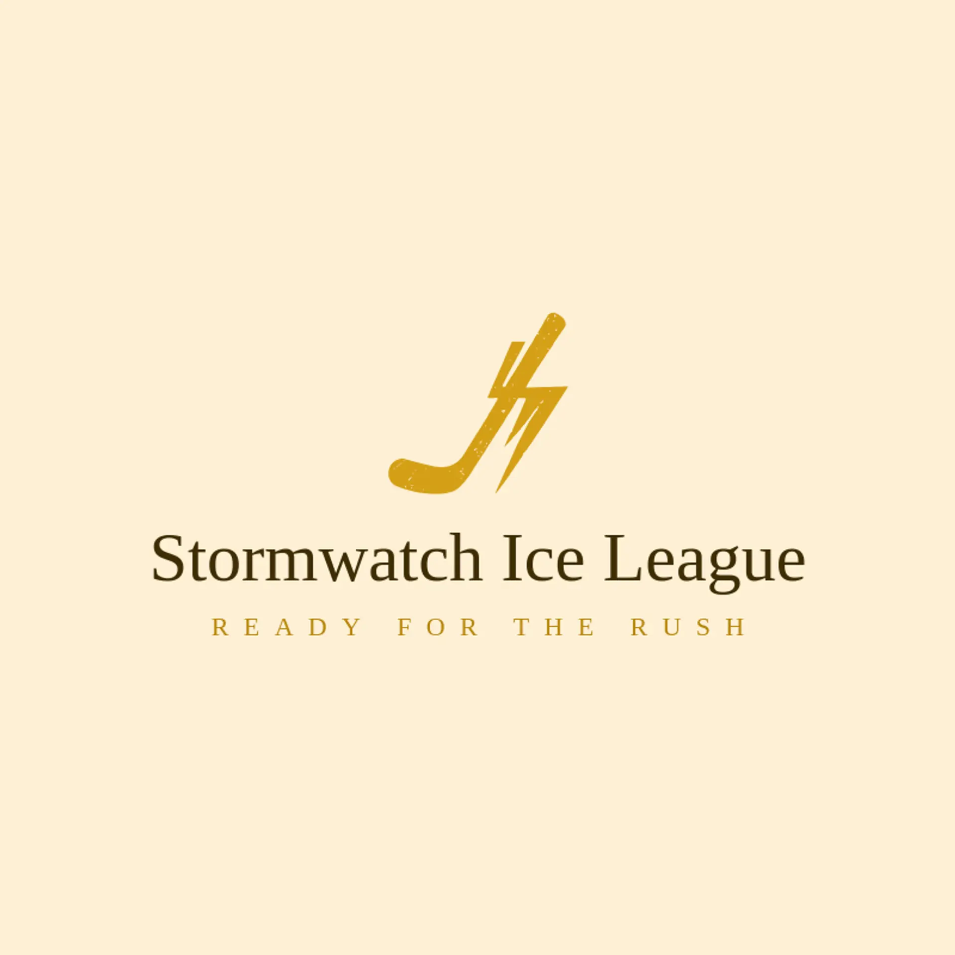 Stormwatch Ice League logo for hockey stick