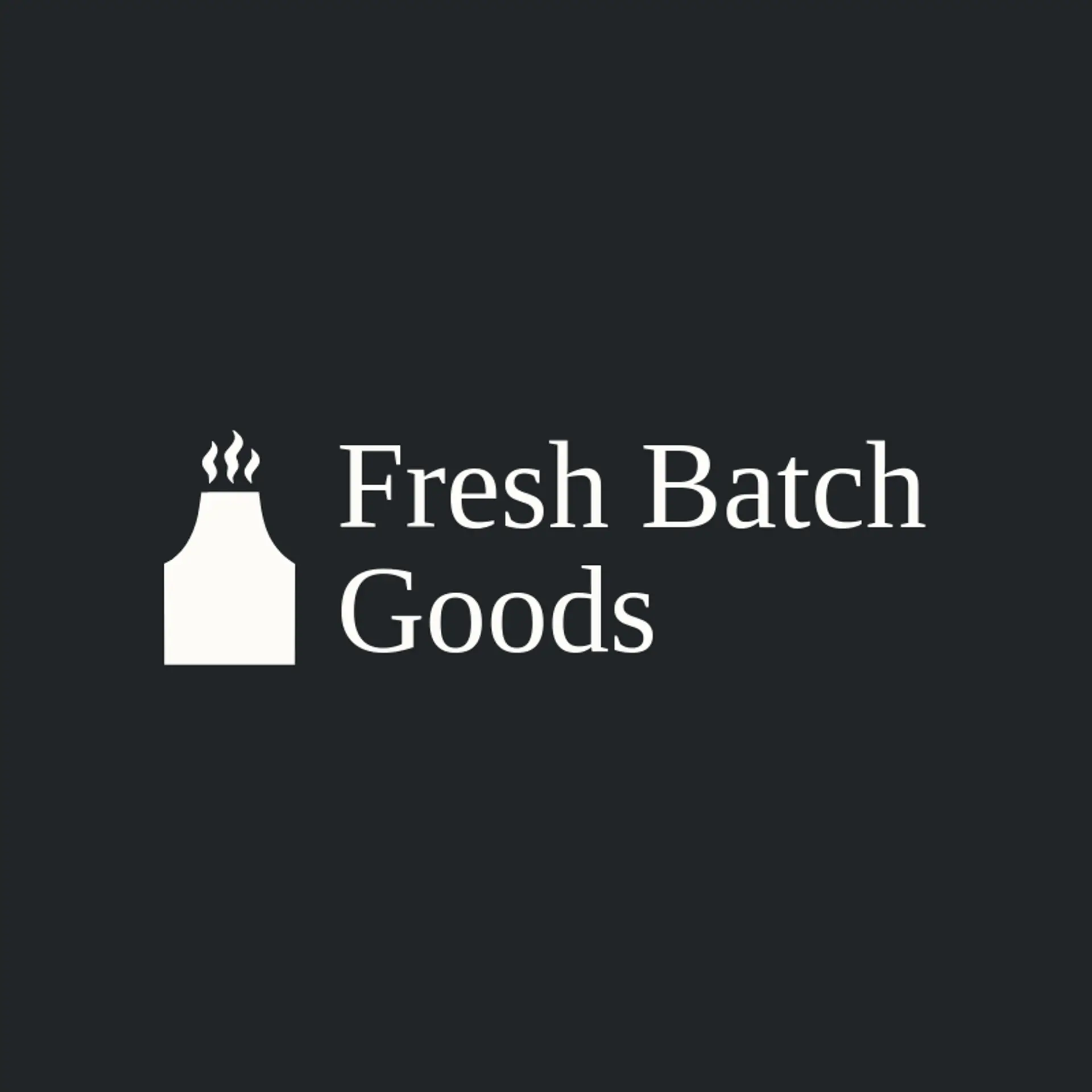 Fresh Batch Goods logo for apron