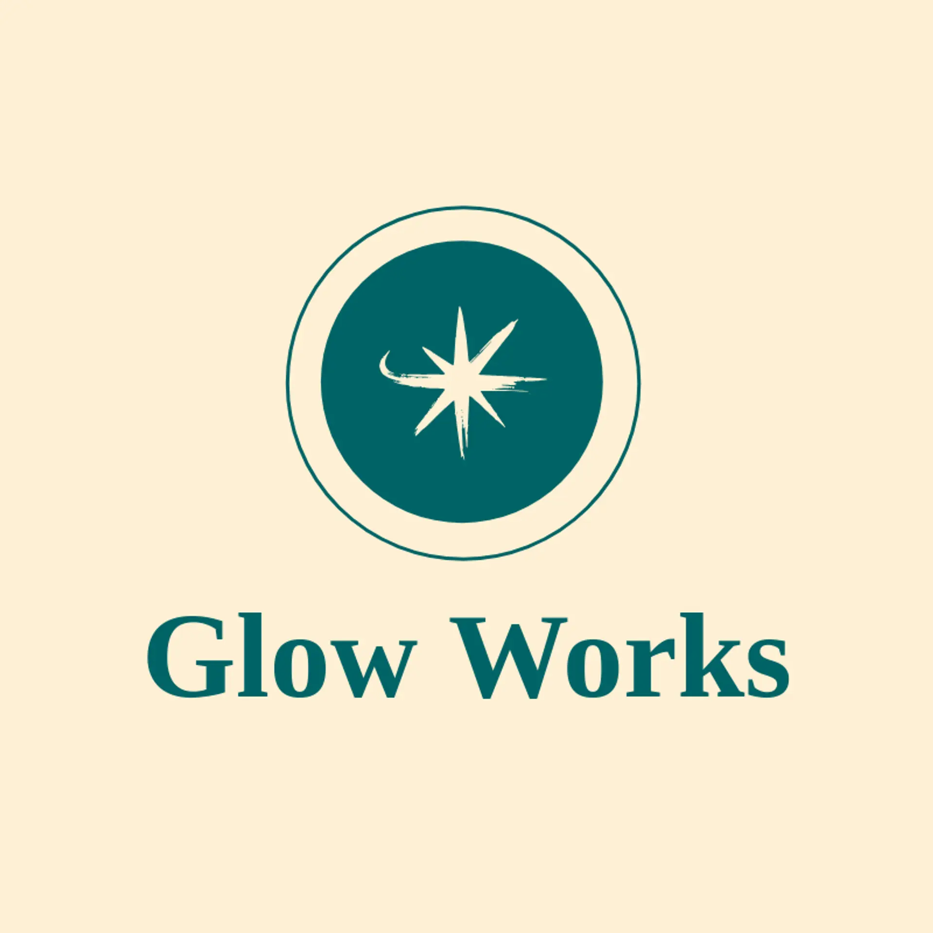 Glow Works logo for glow