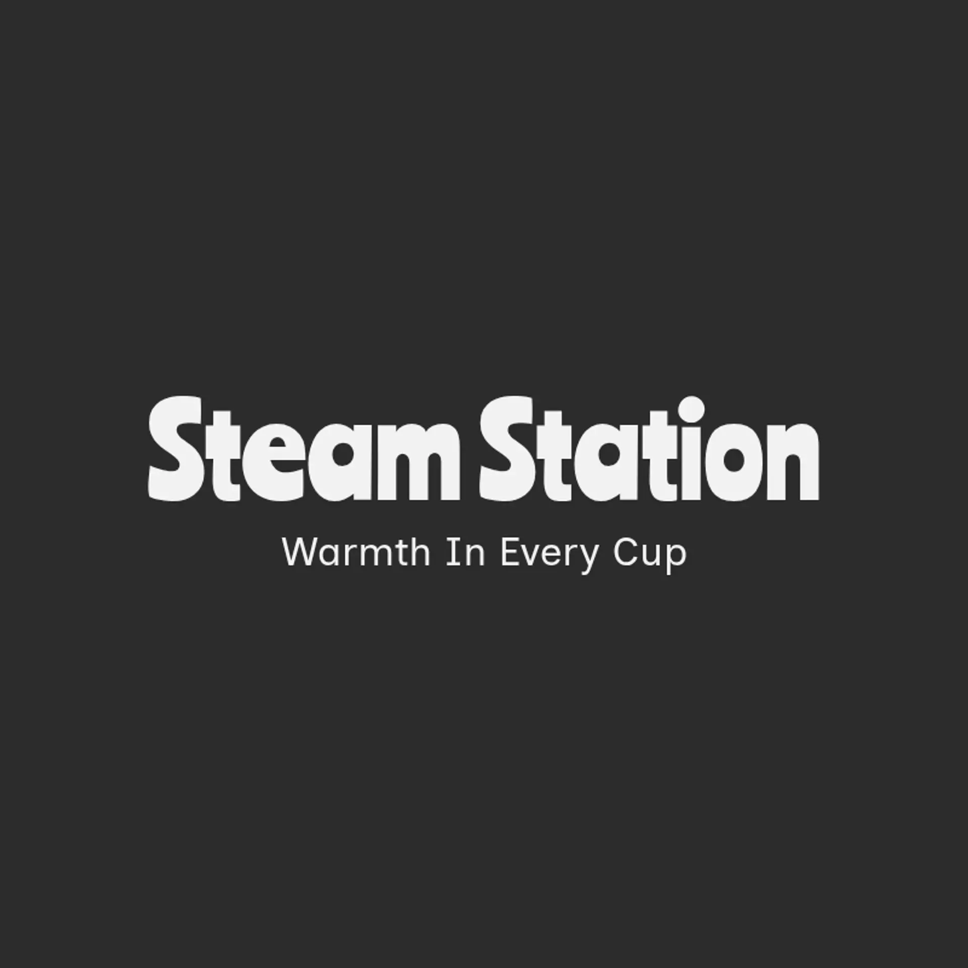 Steam Station logo for cafe