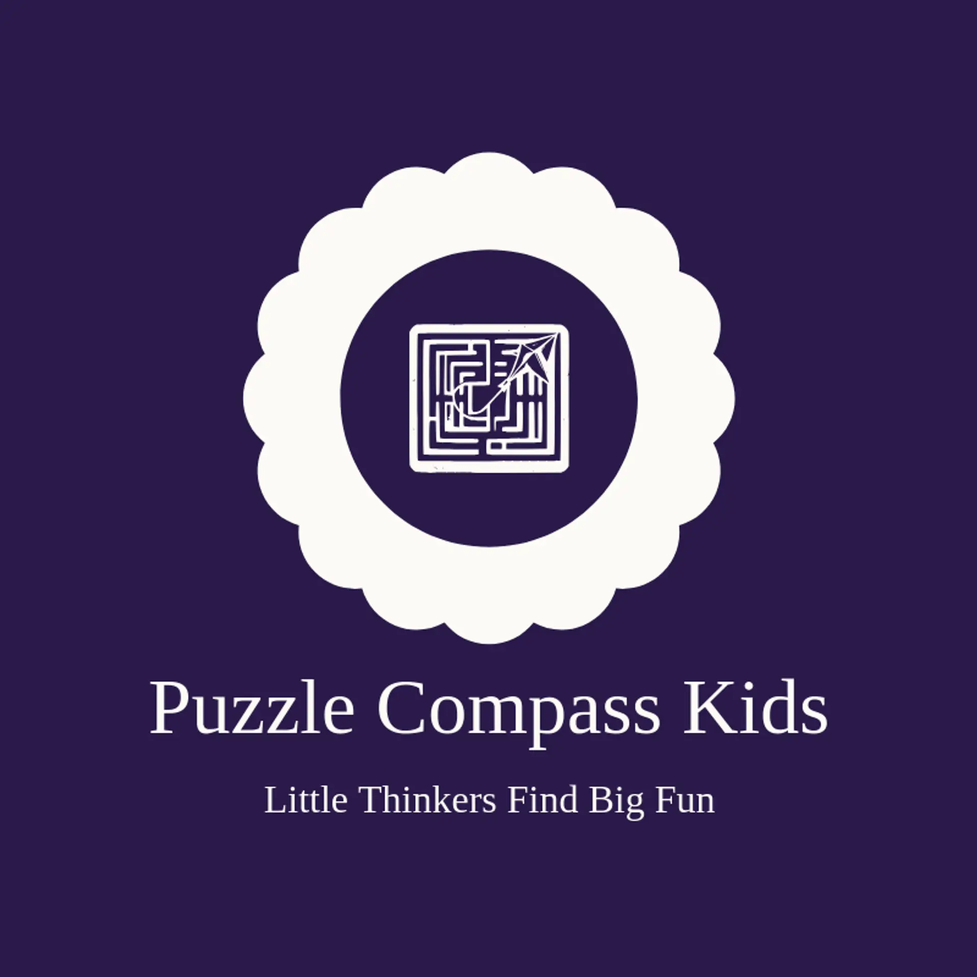Puzzle Compass Kids logo for maze