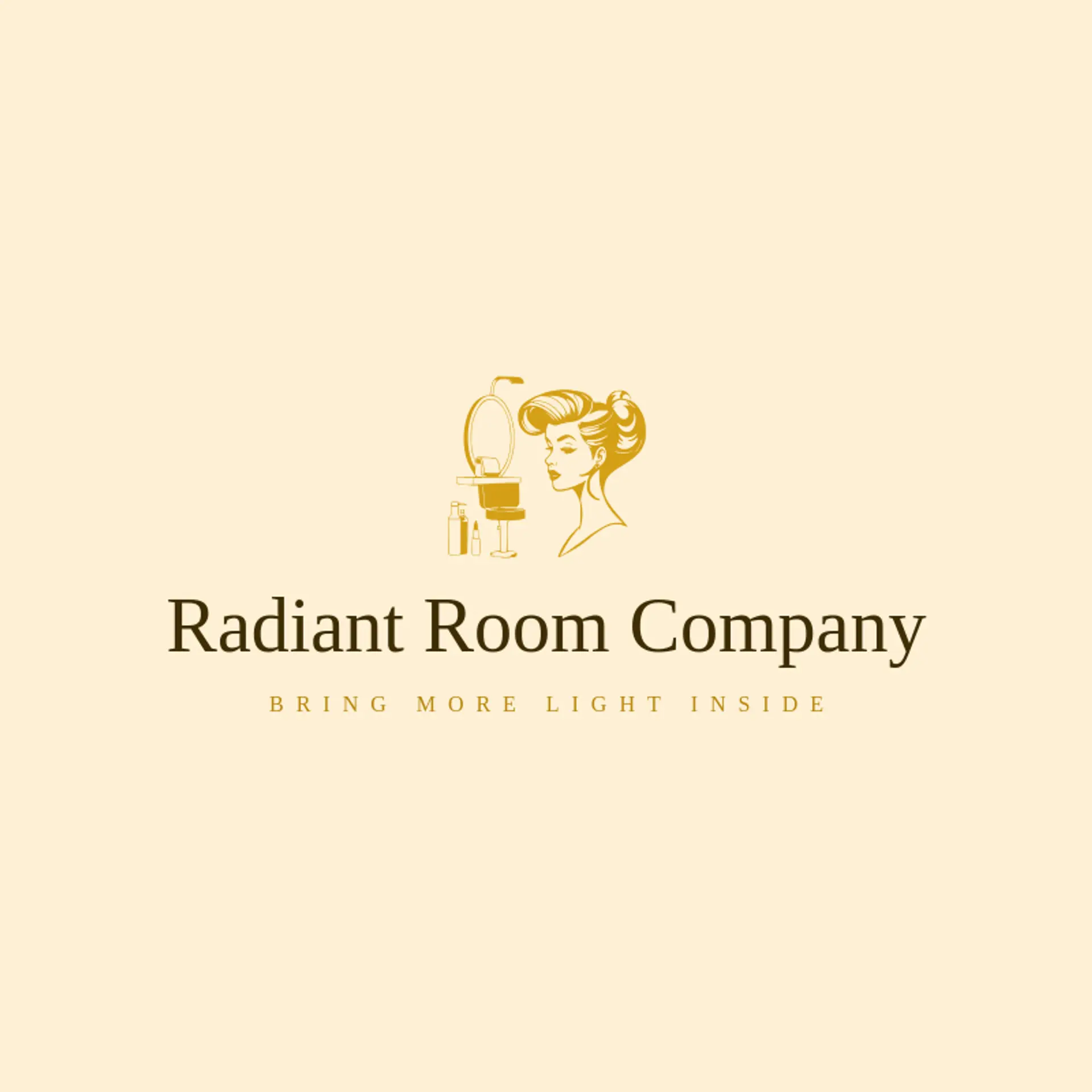 Radiant Room Company logo for mirror